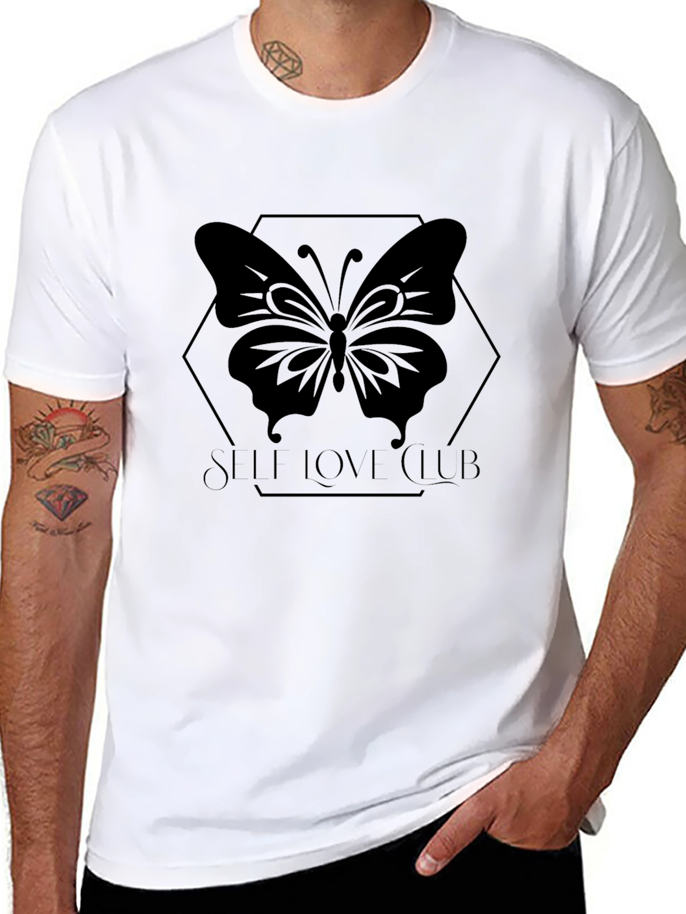 Self Love Club Black Graphic Tee