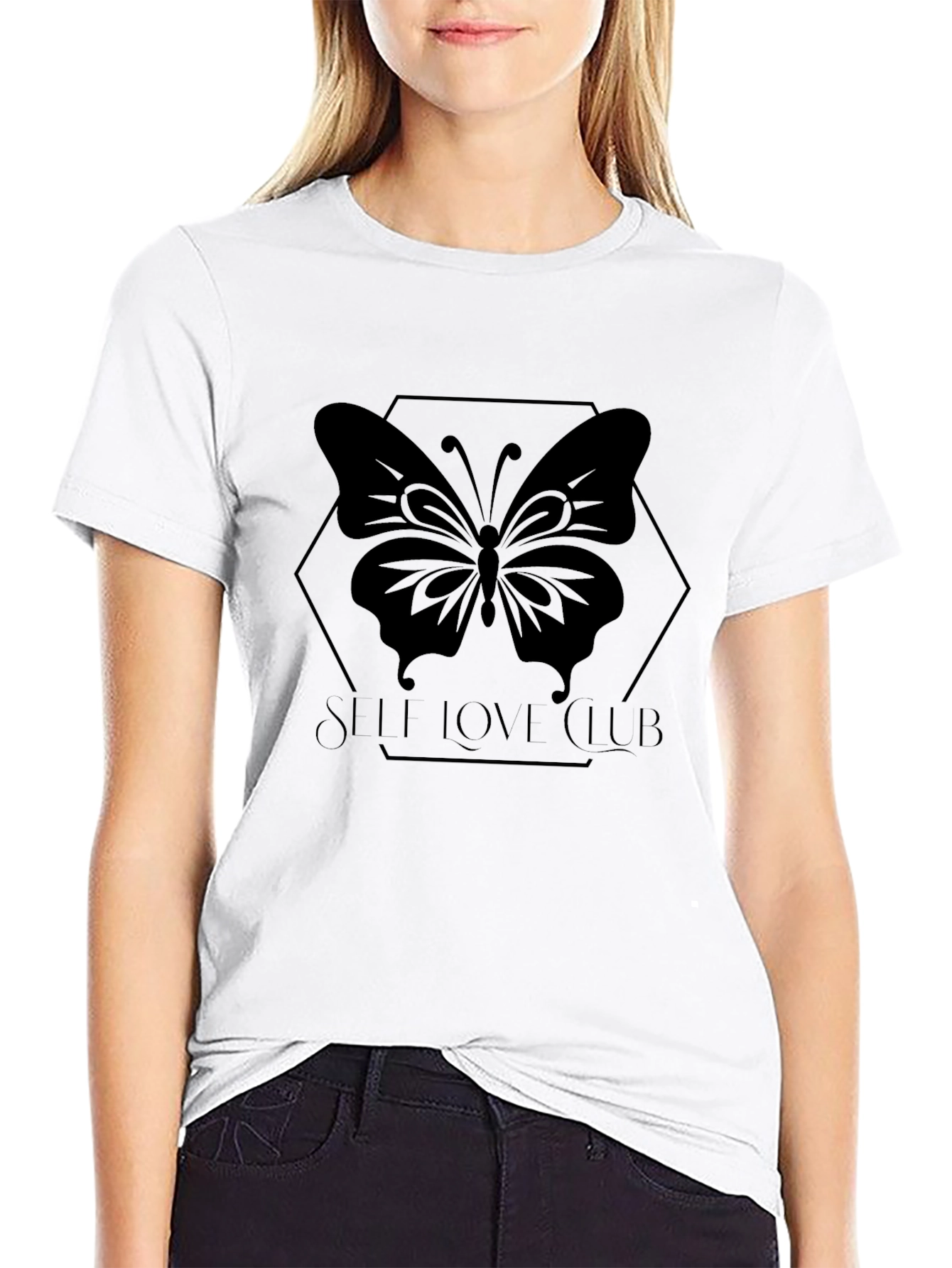 Self Love Club Black Graphic Tee