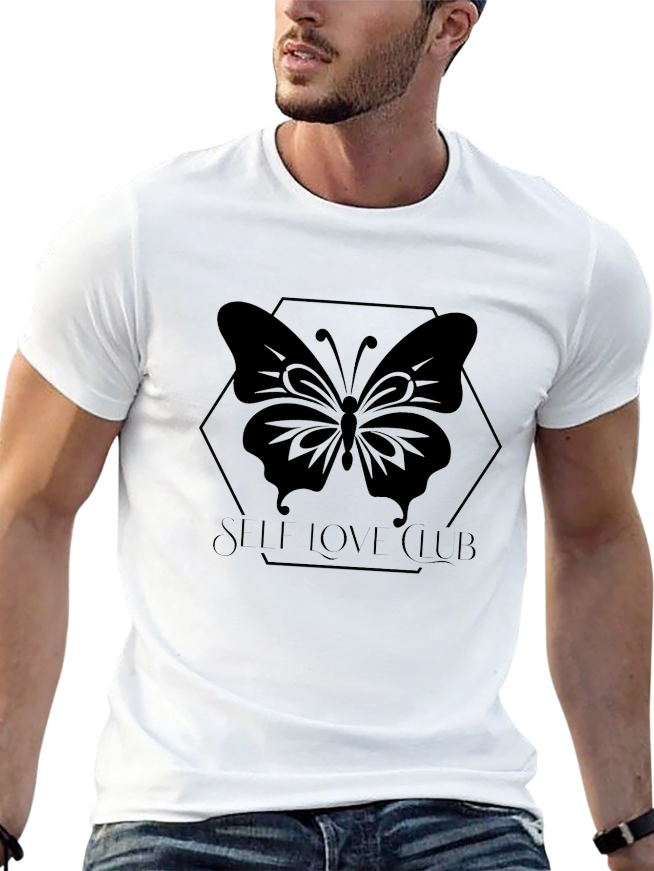 Self Love Club Black Graphic Tee