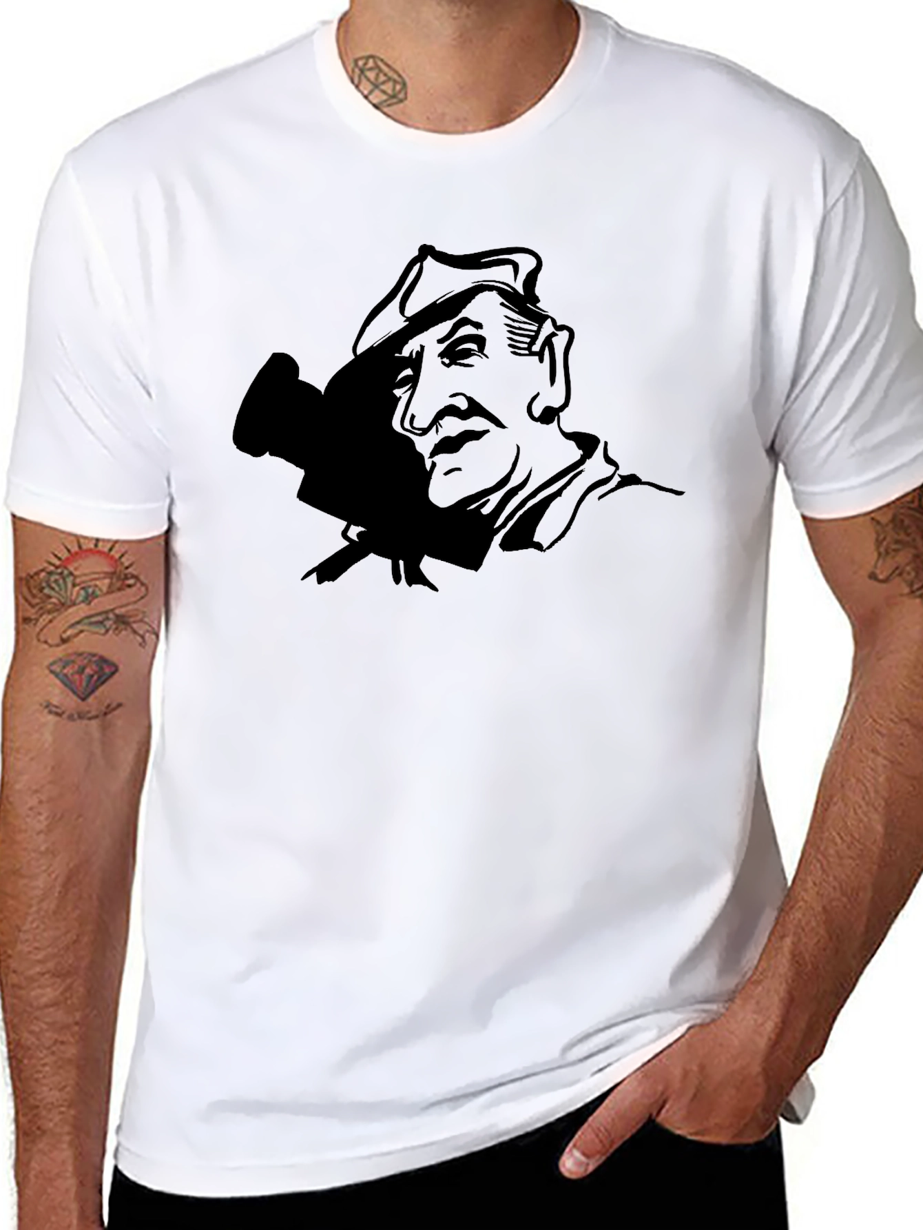 Retro Filmmaker Graphic Black T-Shirt