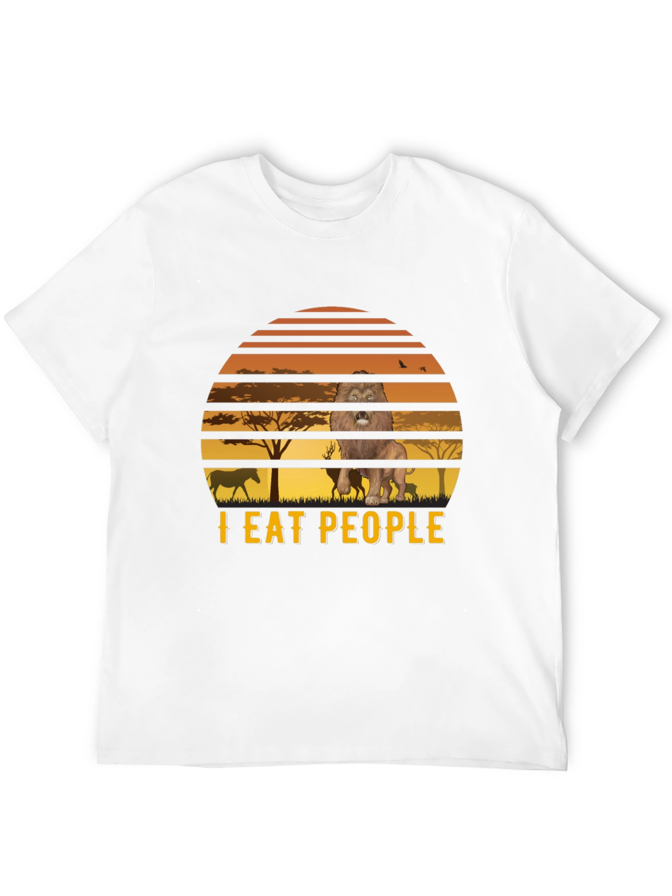 I Eat People Lion Graphic Tee
