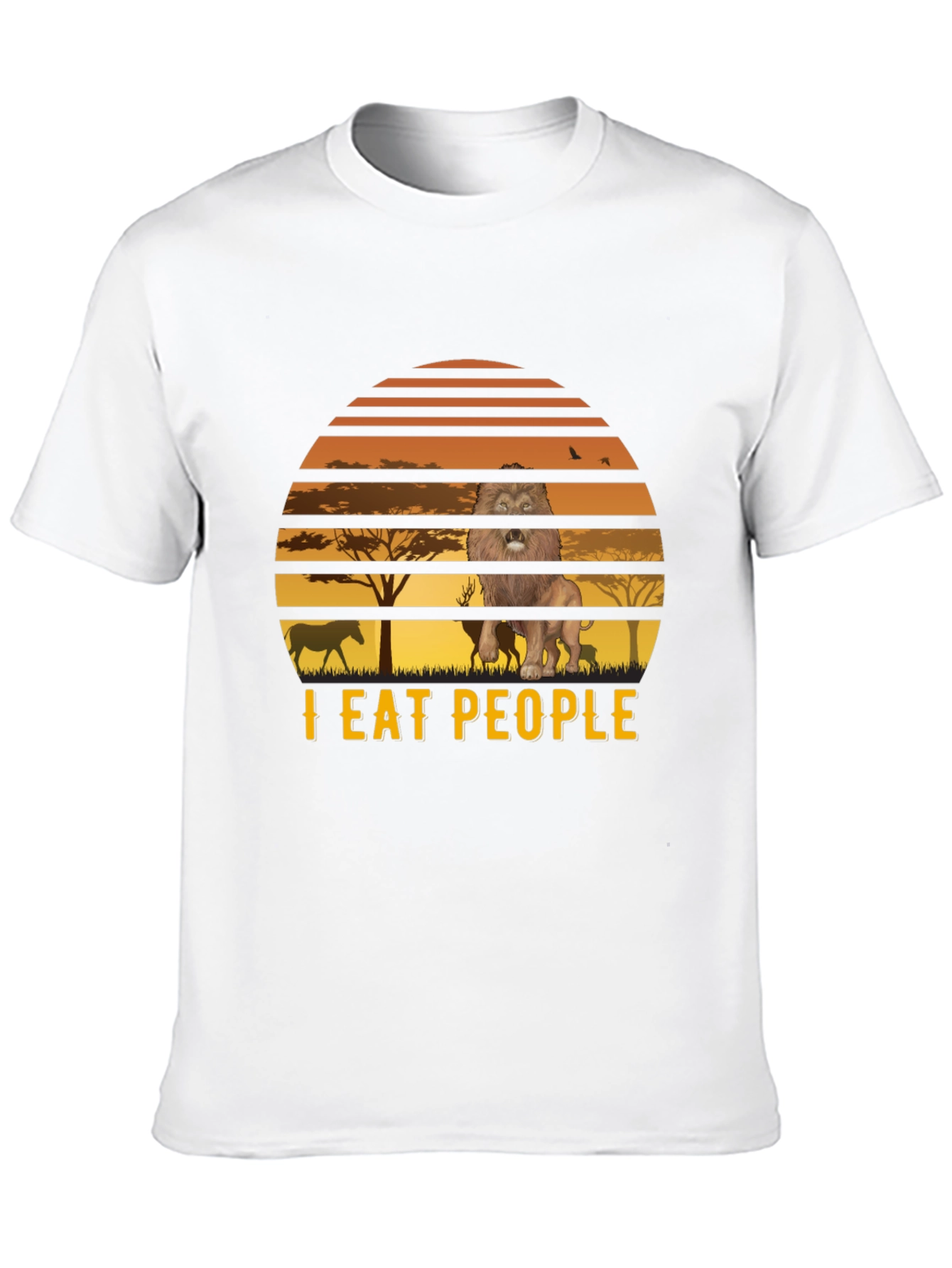 I Eat People Lion Graphic Tee