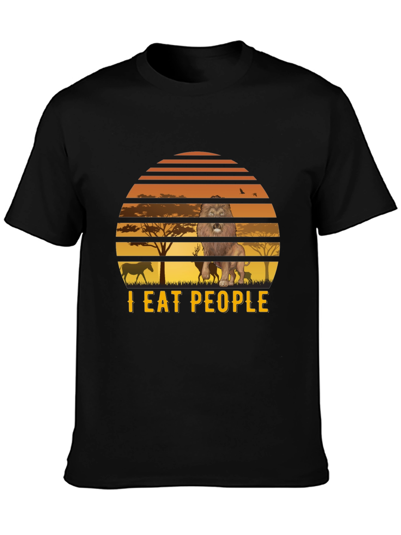 I Eat People Lion Graphic Tee