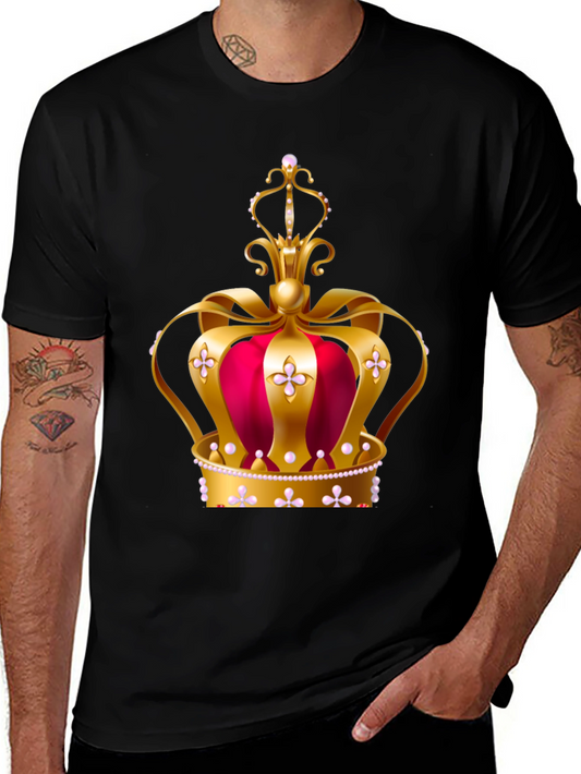 Regal Crown Graphic Tee - King or Queen T-Shirt