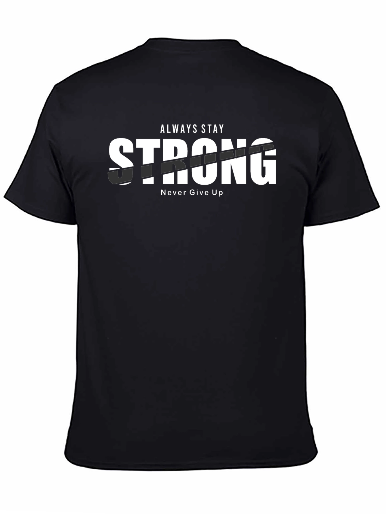 Stay Strong Graphic Tee - Mens Black T-Shirt