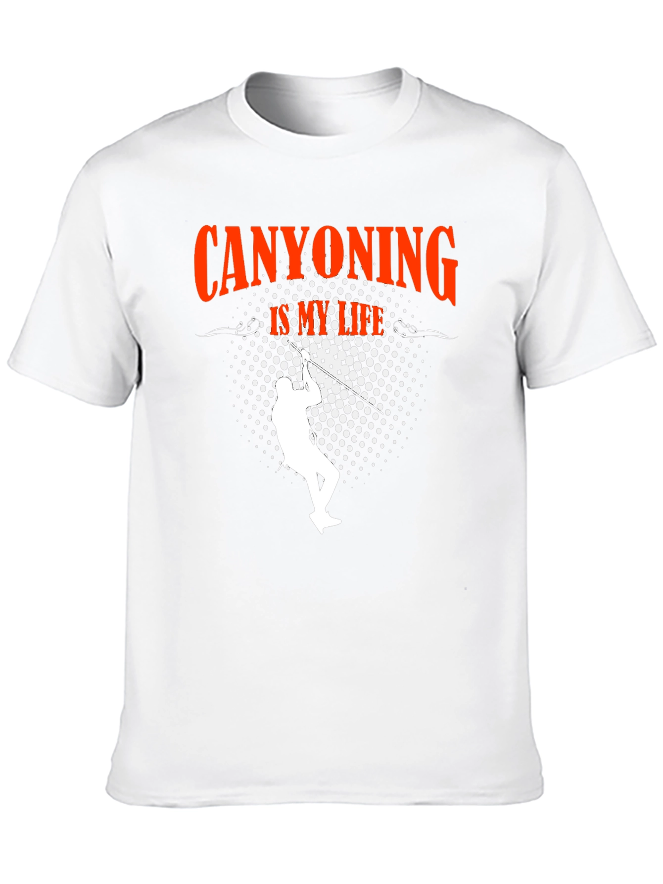 Canyoning Is My Life Black Graphic Tee