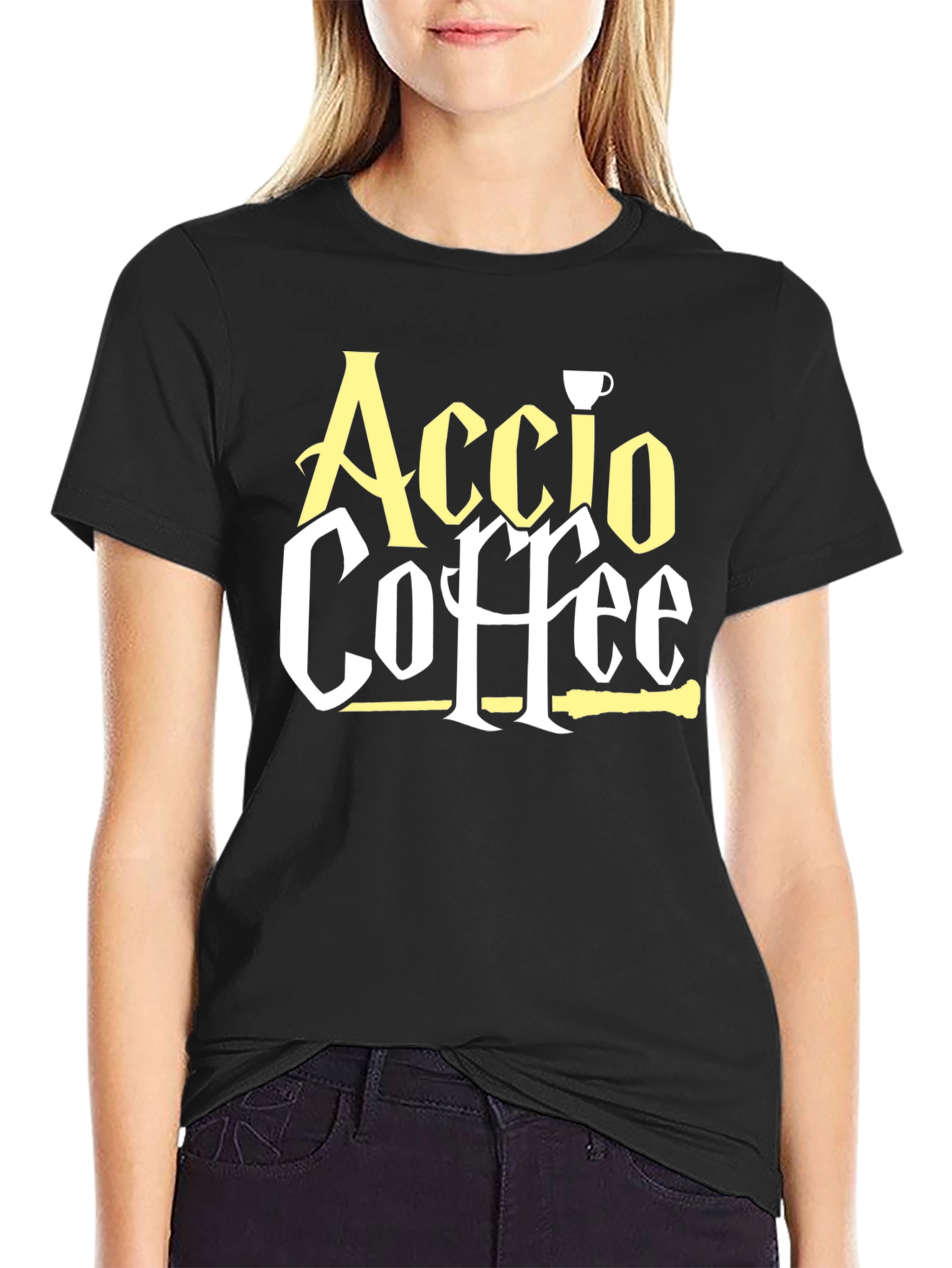 Accio Coffee T-Shirt - Magic and Caffeine