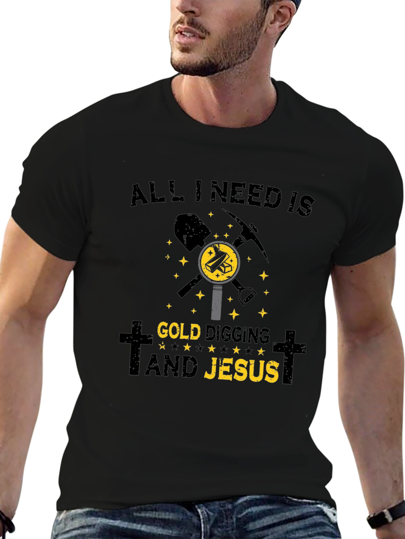 Gold Digging & Jesus T-Shirt - Christian Hobby Apparel