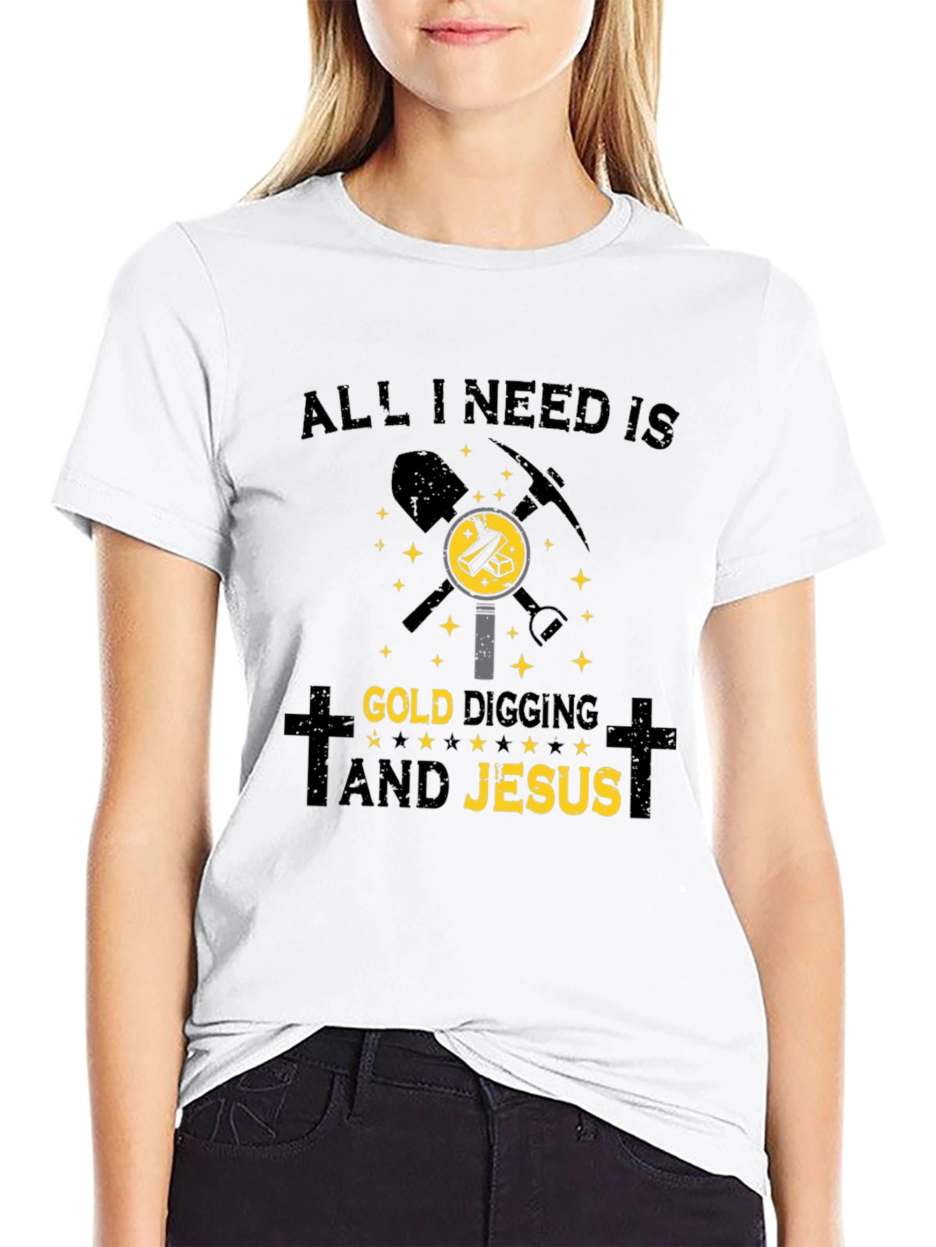 Gold Digging & Jesus T-Shirt - Christian Hobby Apparel