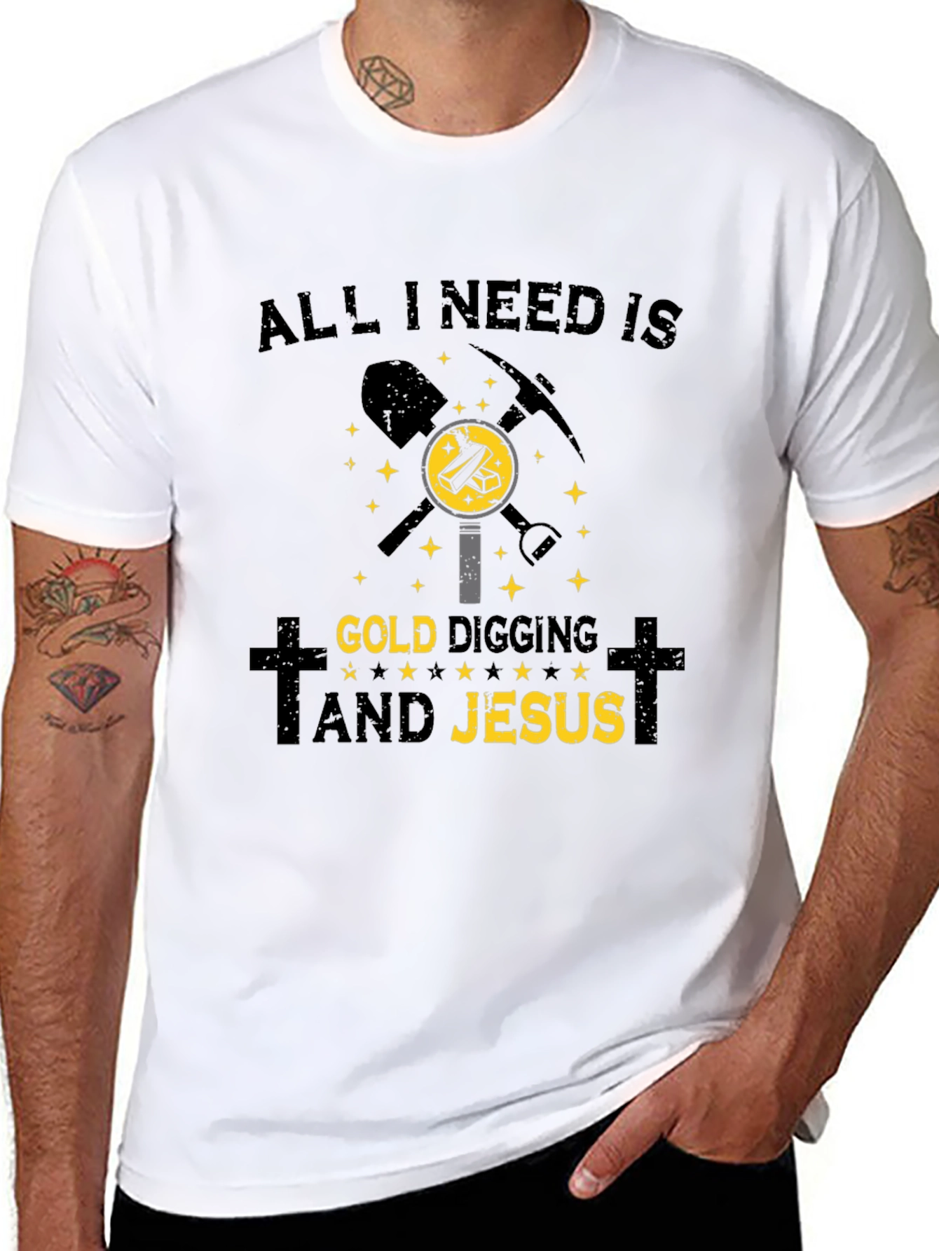 Gold Digging & Jesus T-Shirt - Christian Hobby Apparel