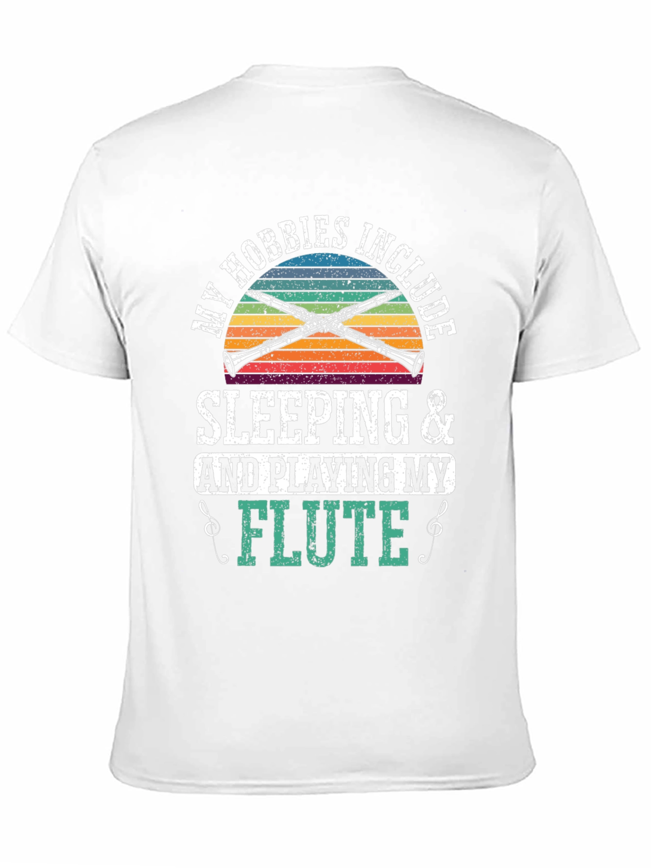 Flute Player Hobbies Graphic T-Shirt