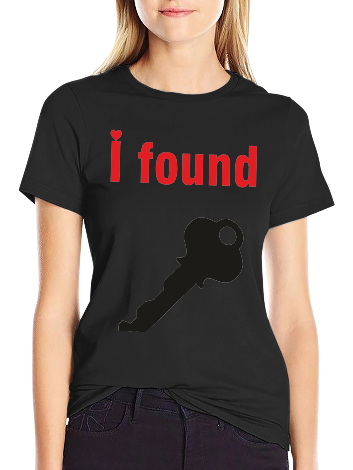 I Found the Key T-Shirt - Heart Graphic