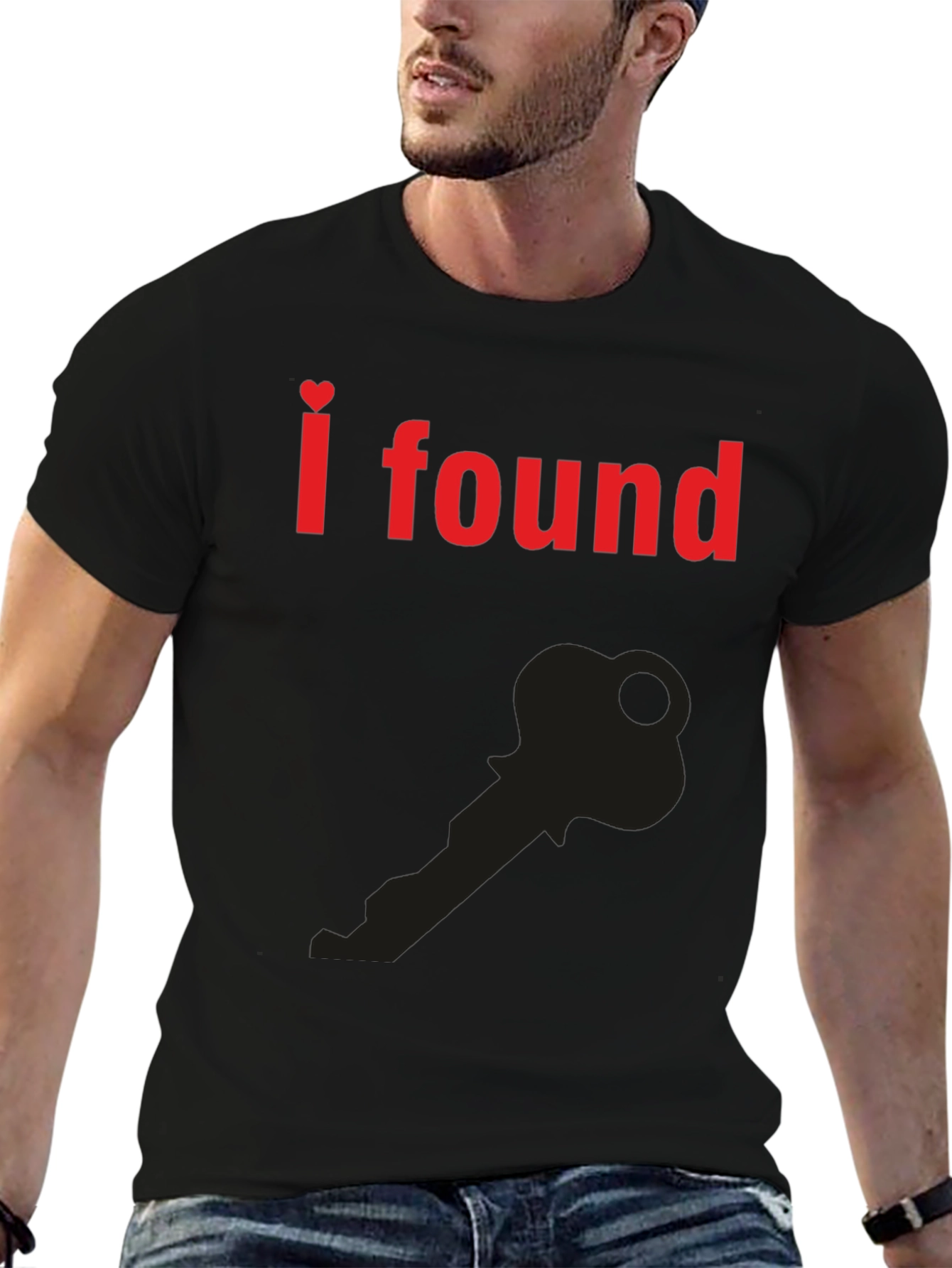 I Found the Key T-Shirt - Heart Graphic