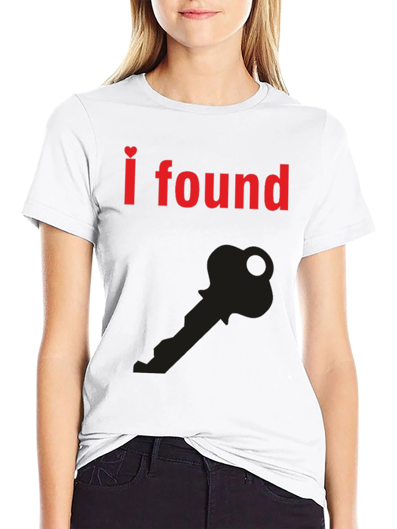 I Found the Key T-Shirt - Heart Graphic