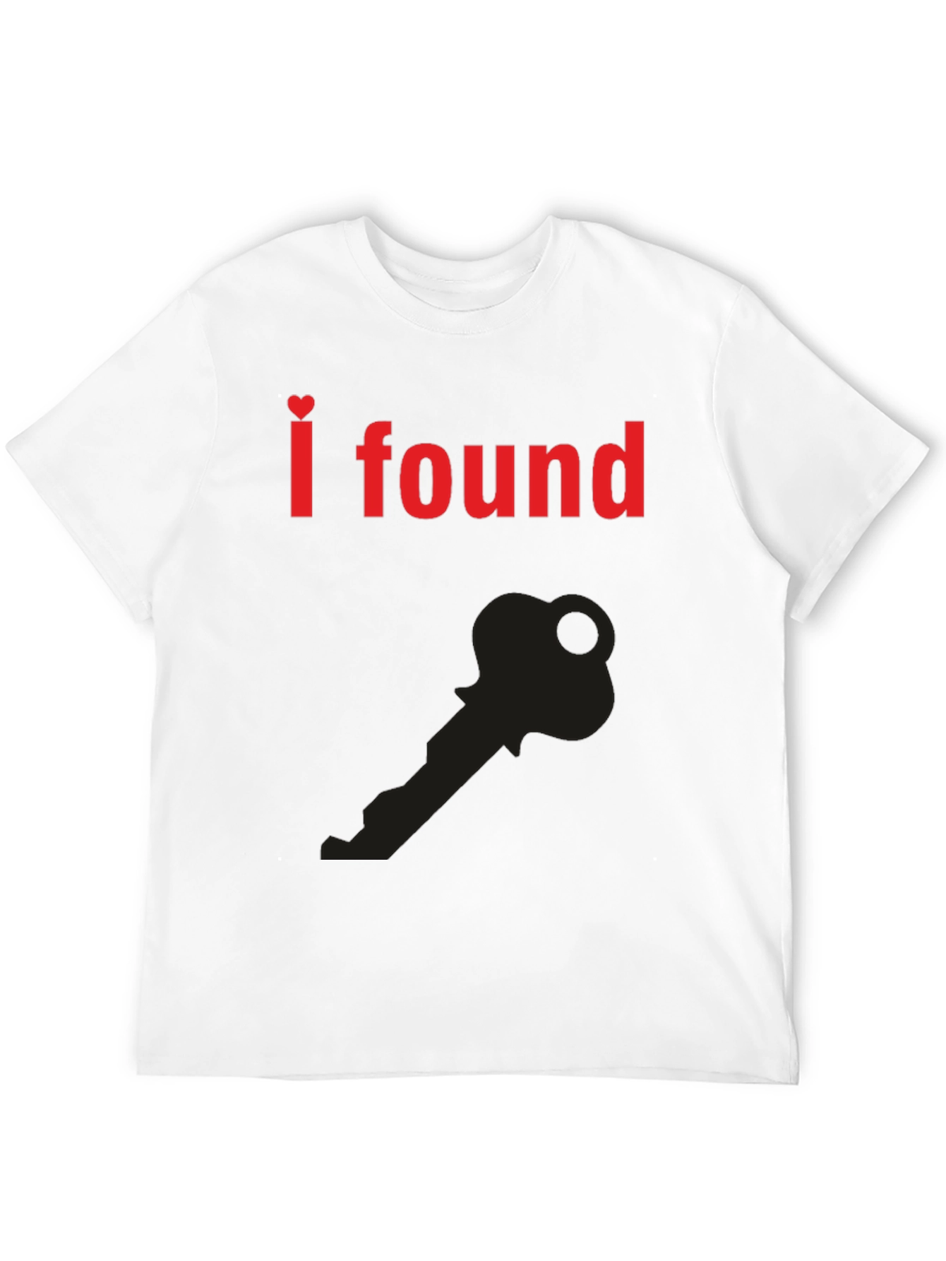I Found the Key T-Shirt - Heart Graphic