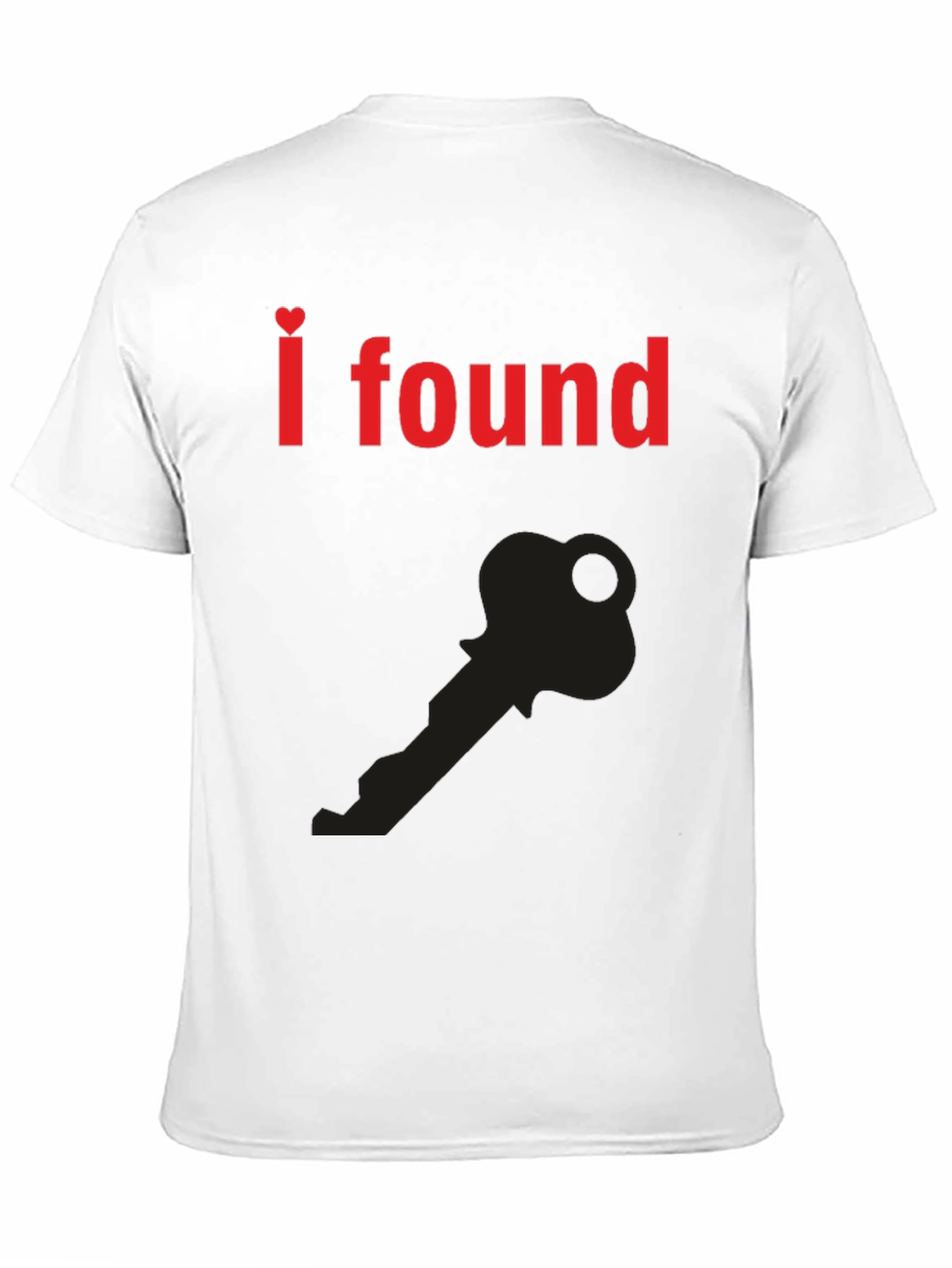 I Found the Key T-Shirt - Heart Graphic