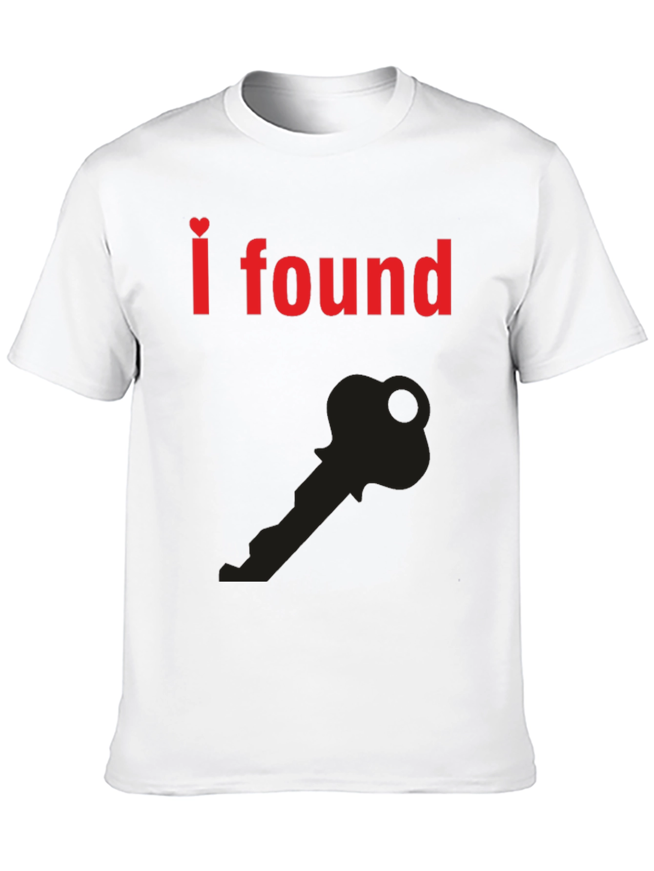 I Found the Key T-Shirt - Heart Graphic