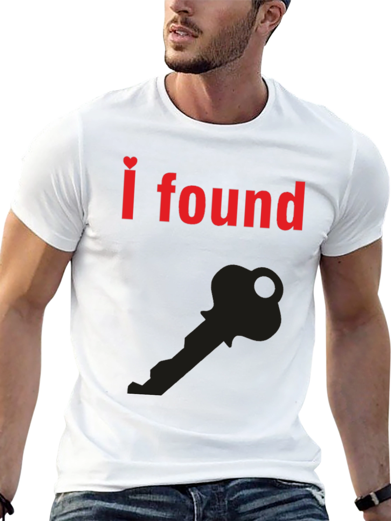 I Found the Key T-Shirt - Heart Graphic