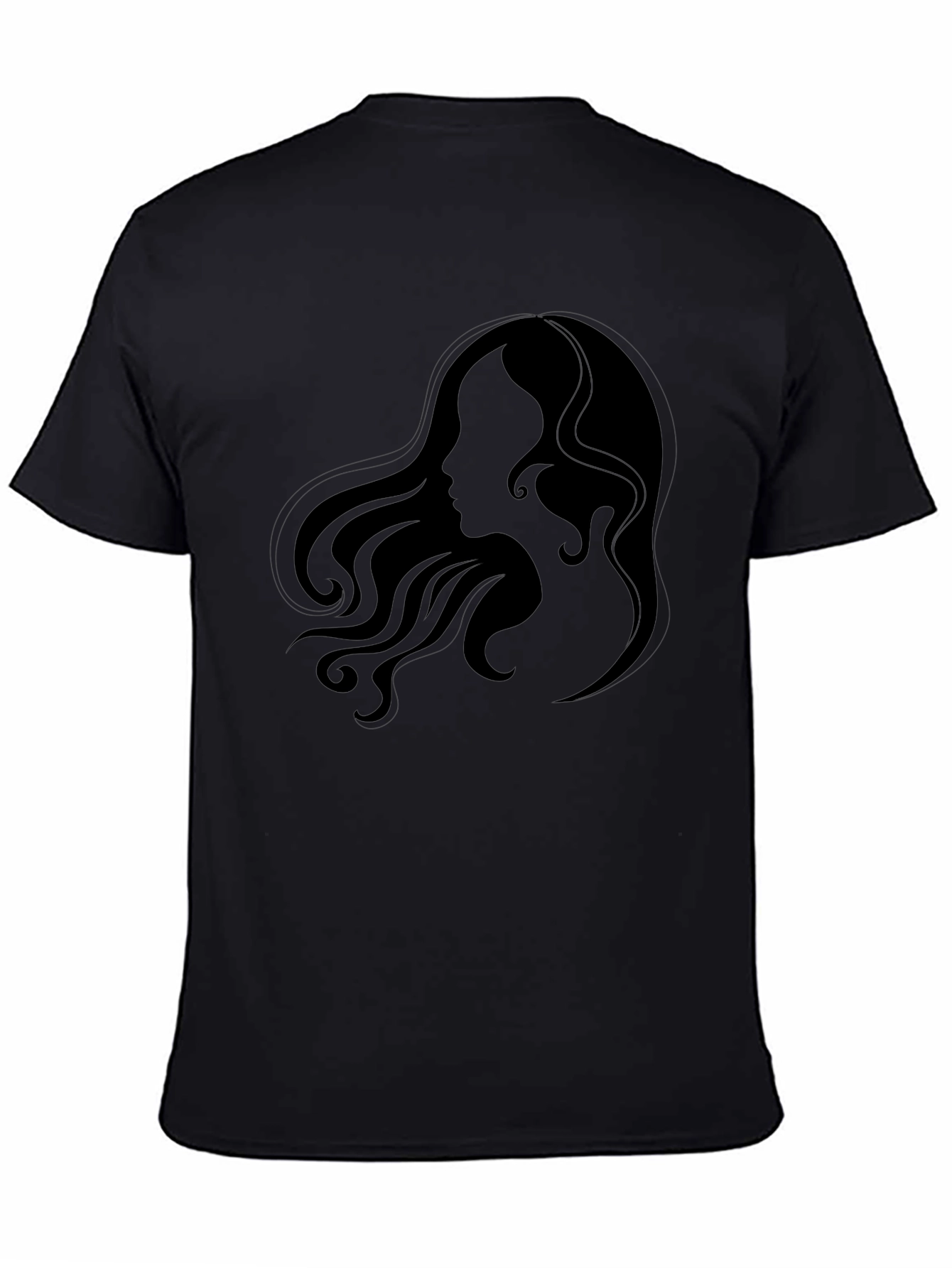Elegant Silhouette Graphic Tee - Unisex Black T-Shirt