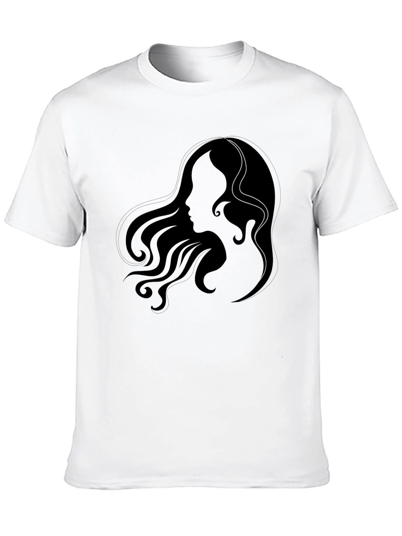 Elegant Silhouette Graphic Tee - Unisex Black T-Shirt