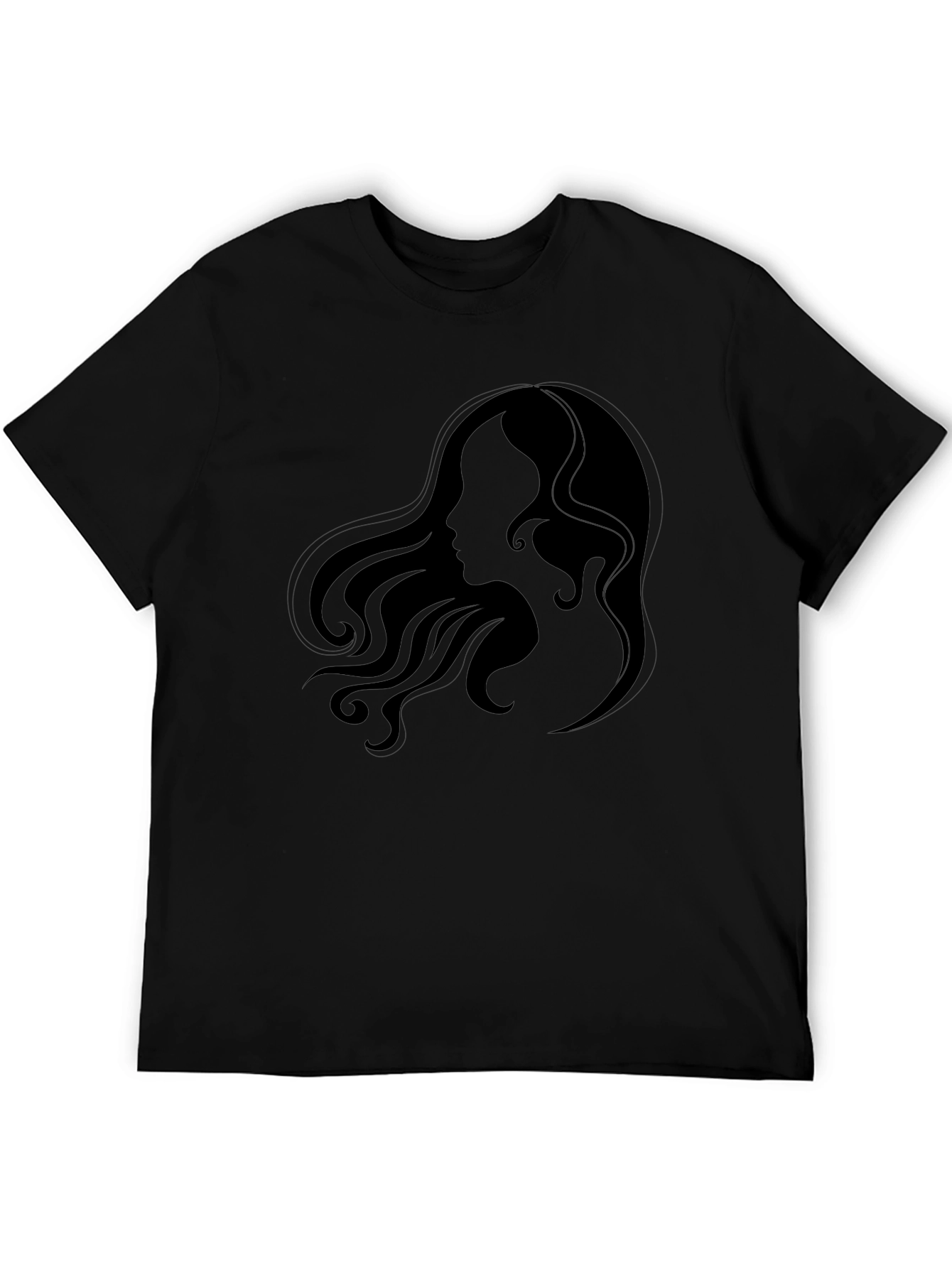 Elegant Silhouette Graphic Tee - Unisex Black T-Shirt