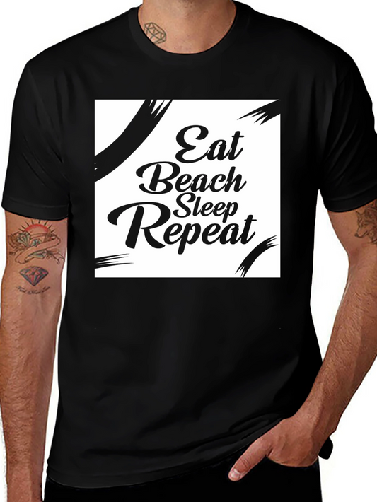 Eat Beach Sleep Repeat Graphic Tee