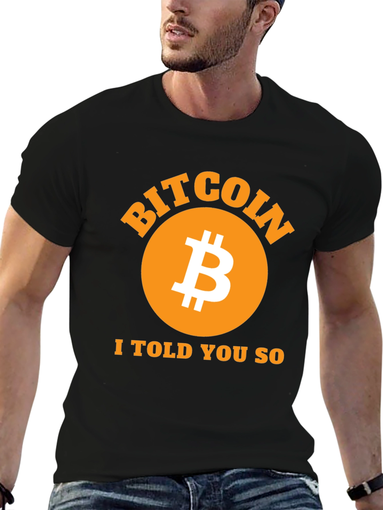 Bitcoin I Told You So Black T-Shirt Crypto Fashion