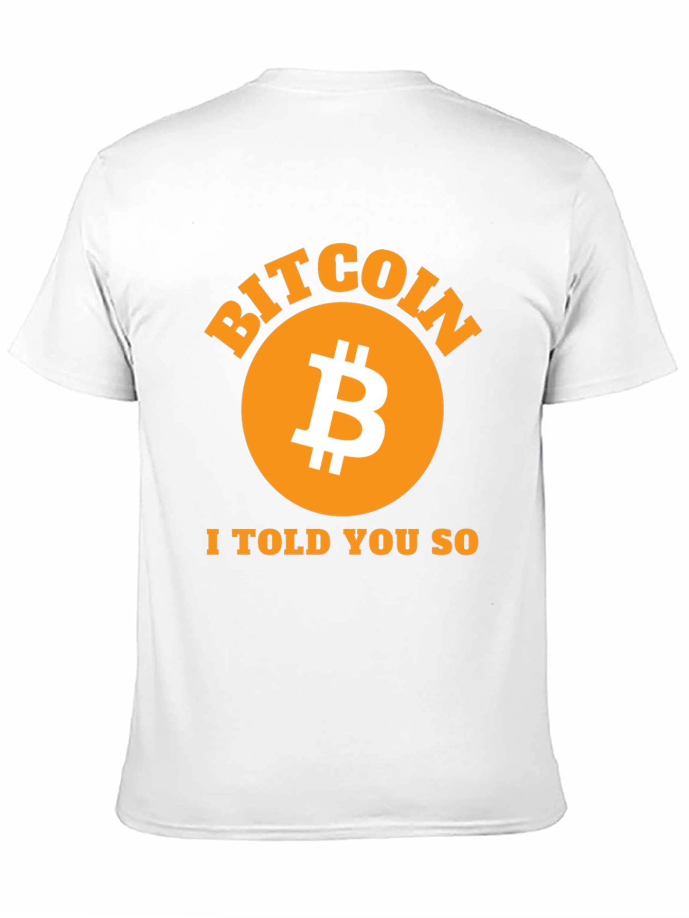Bitcoin I Told You So Black T-Shirt Crypto Fashion