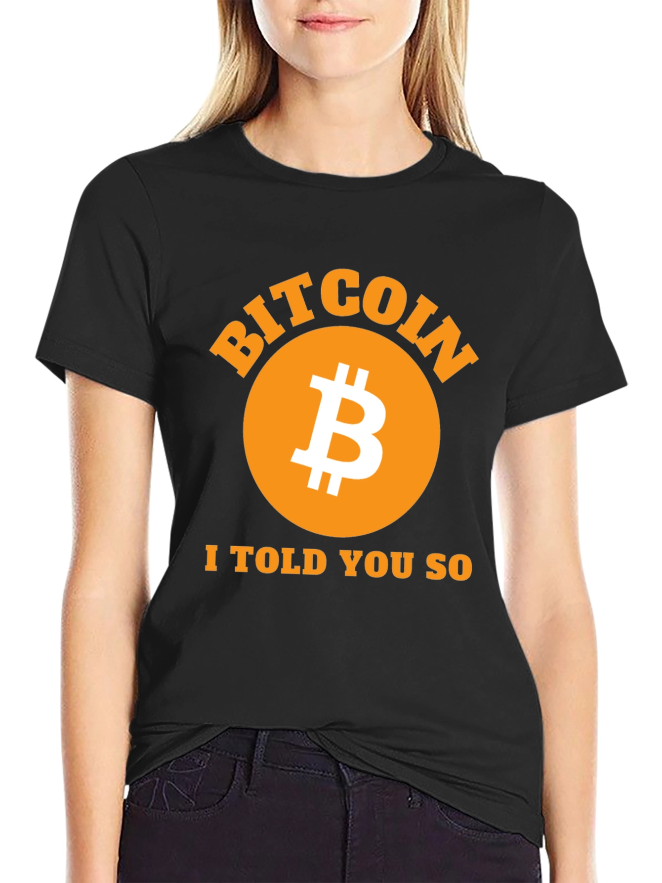 Bitcoin I Told You So Black T-Shirt Crypto Fashion