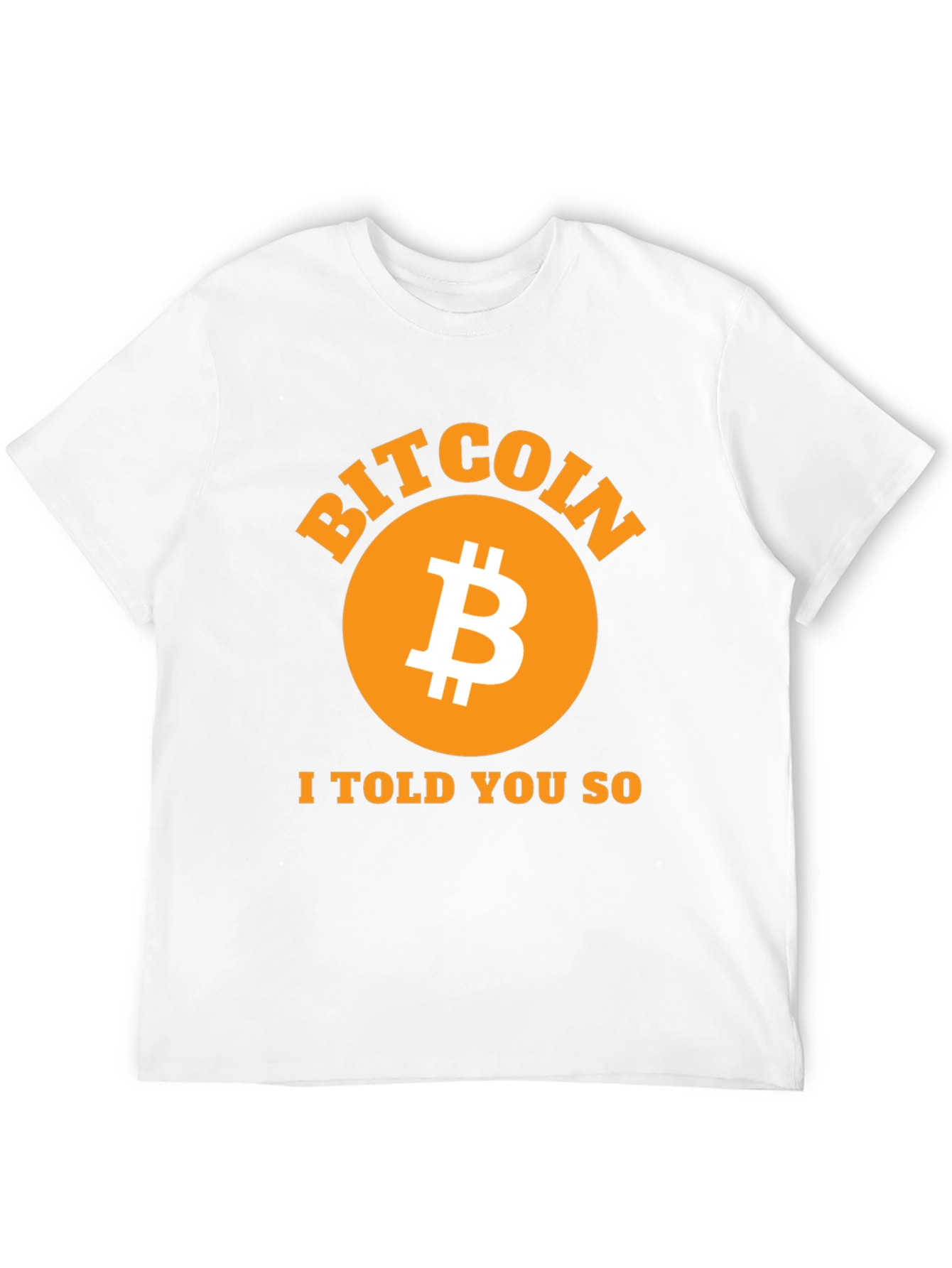 Bitcoin I Told You So Black T-Shirt Crypto Fashion