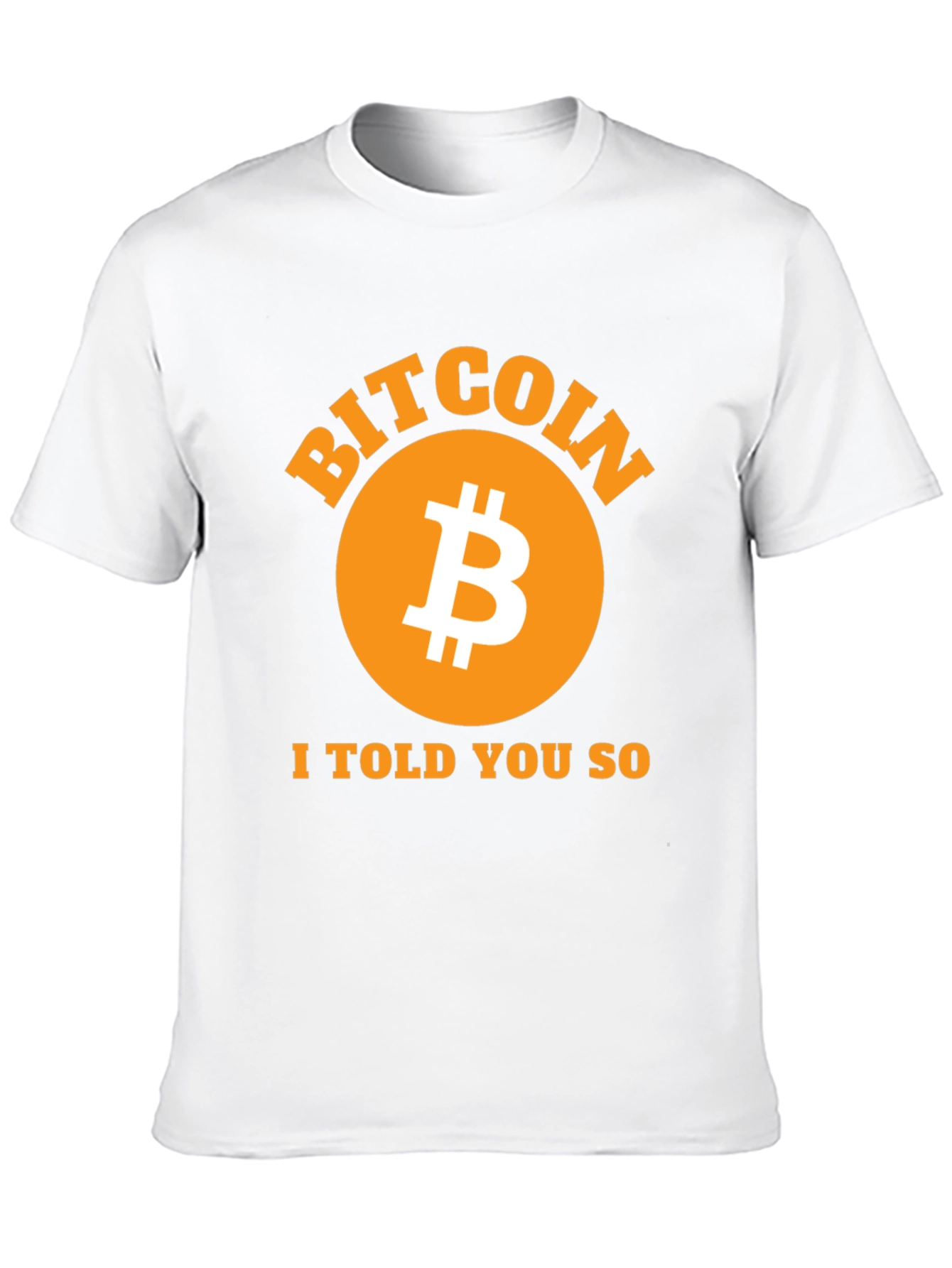 Bitcoin I Told You So Black T-Shirt Crypto Fashion
