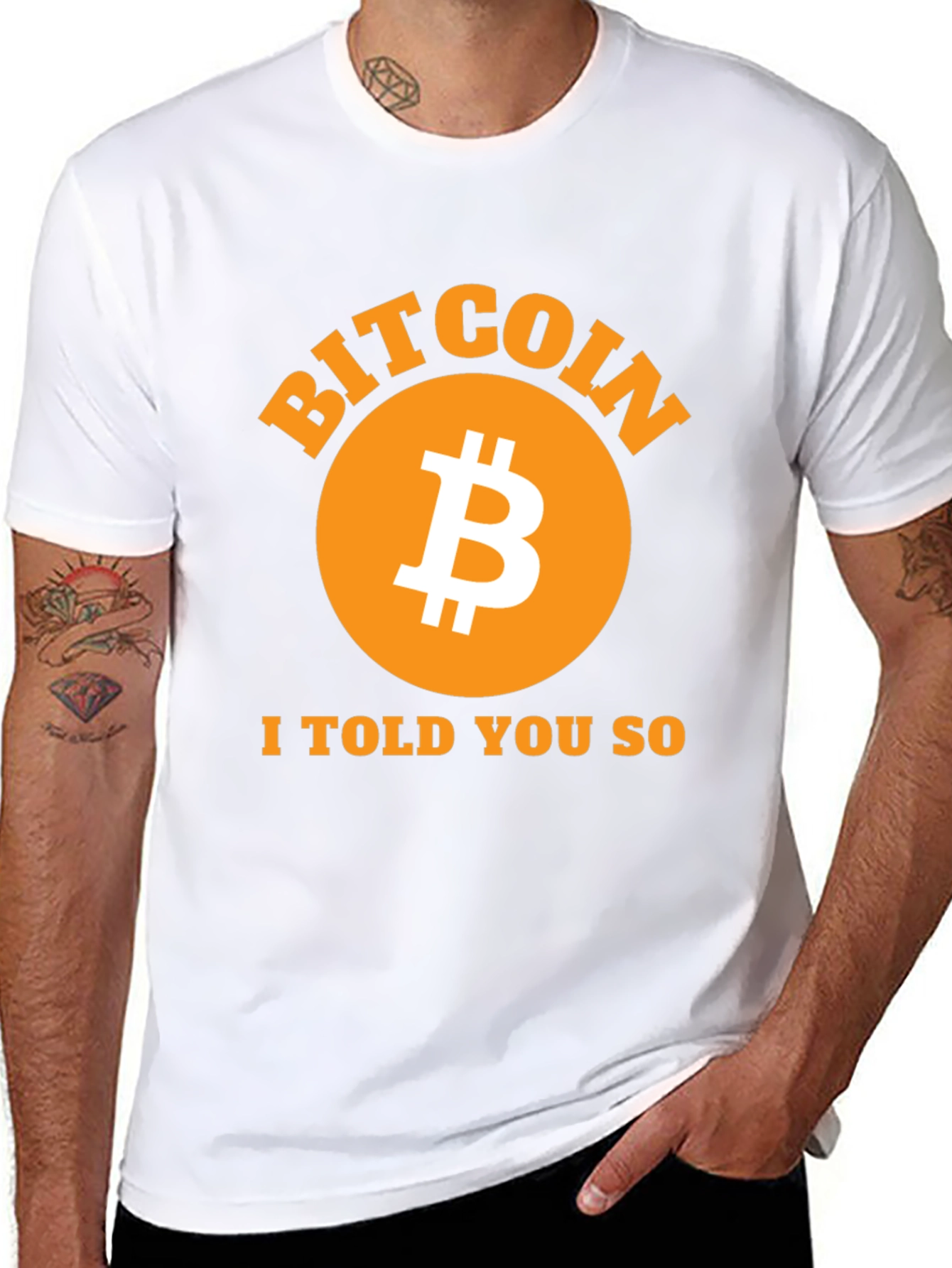 Bitcoin I Told You So Black T-Shirt Crypto Fashion