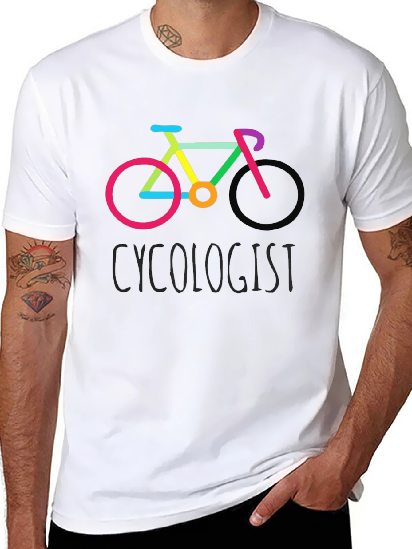 Cycololgist Bicycle T-Shirt - Cycling Enthusiast Tee