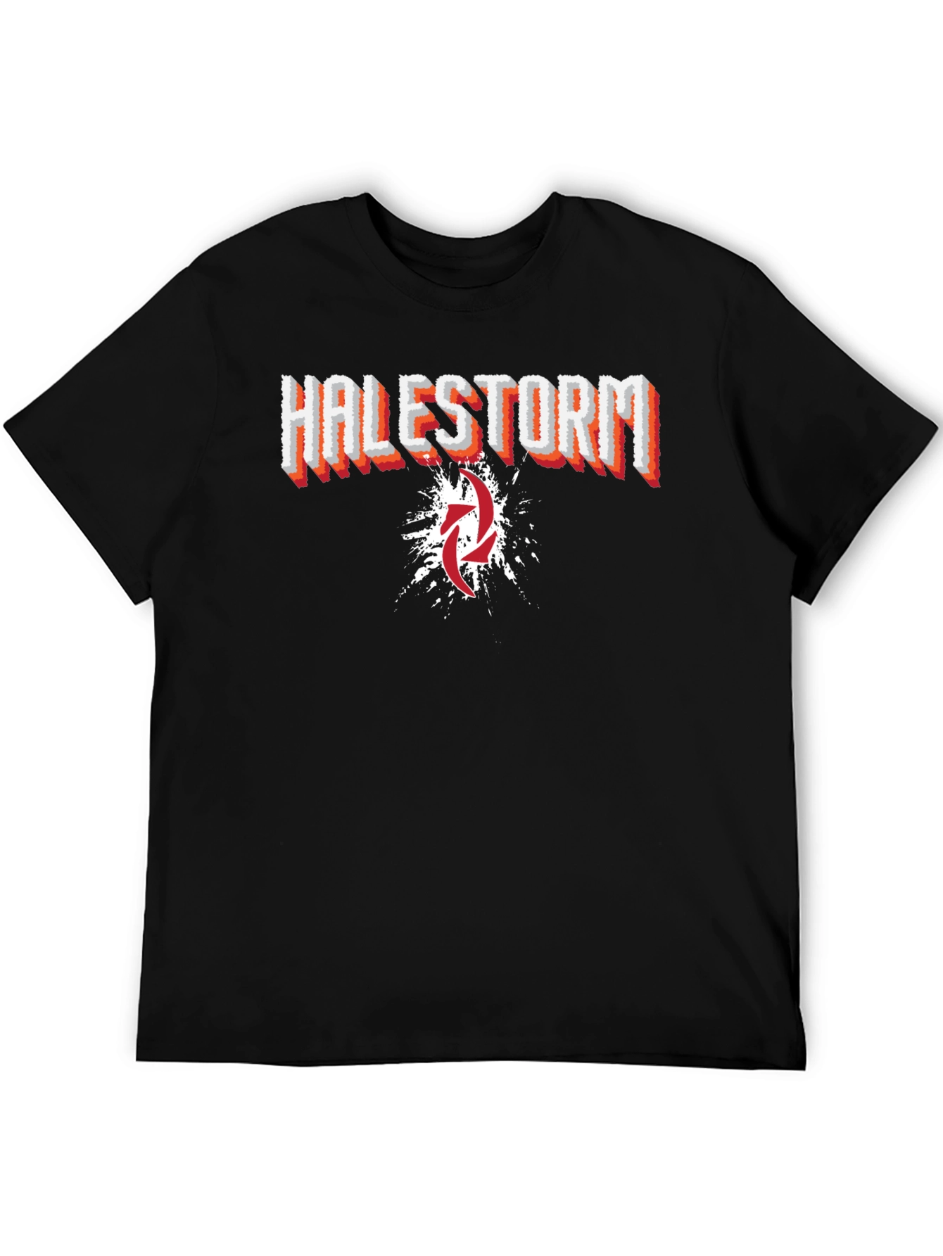 Halestorm Band Graphic Print Black T-Shirt