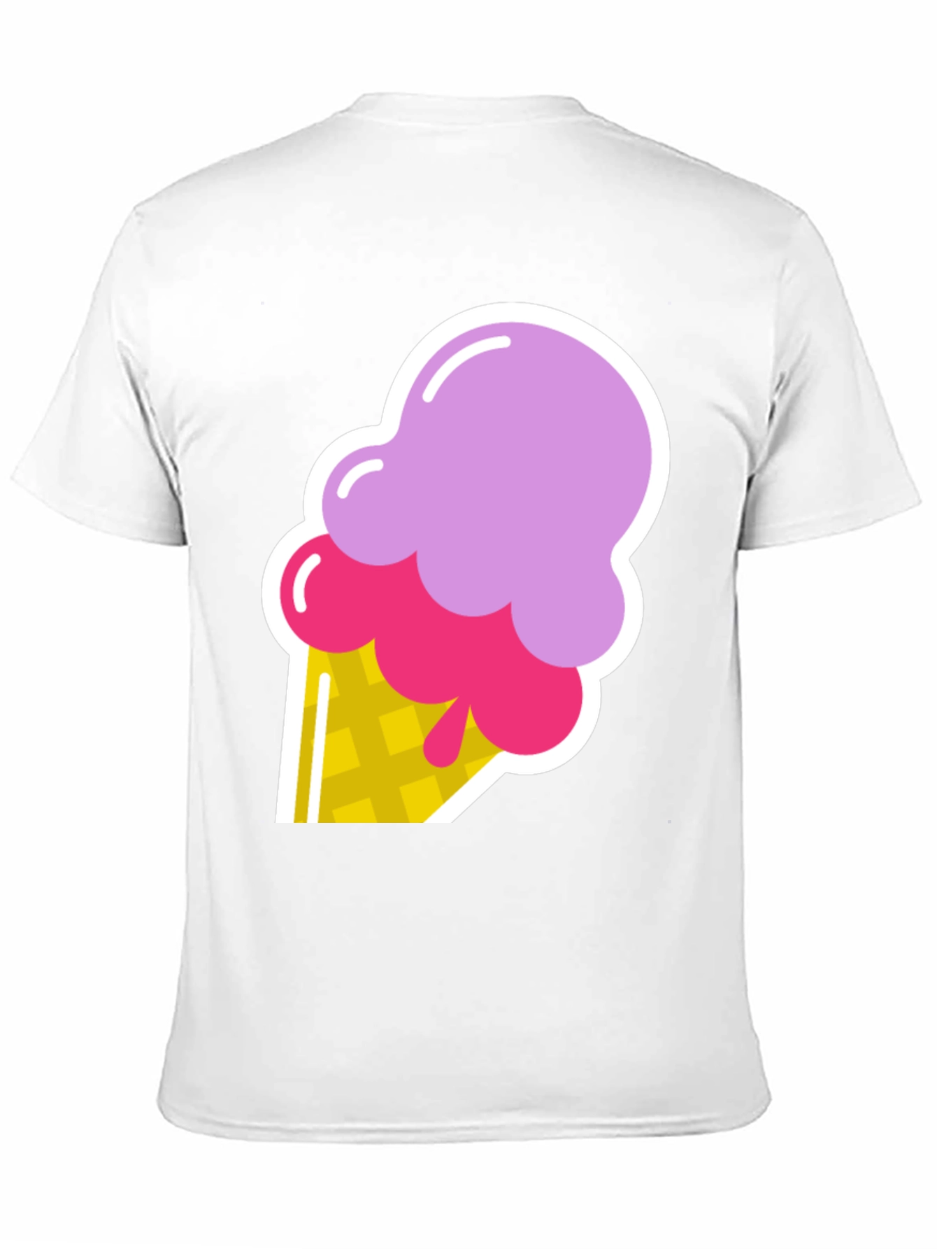 Ice Cream Graphic Black T-Shirt