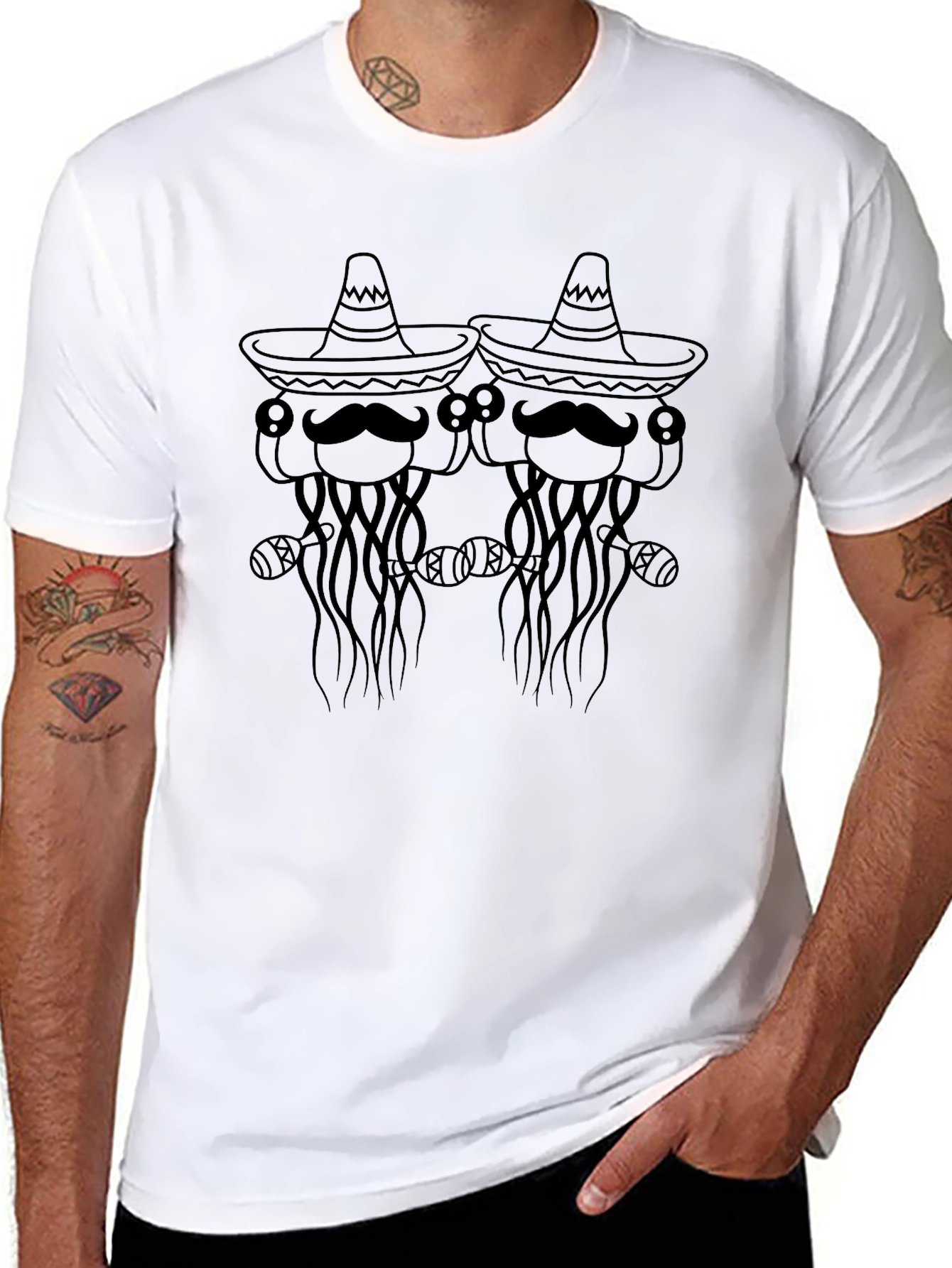 Mexican Jellyfish Graphic T-Shirt