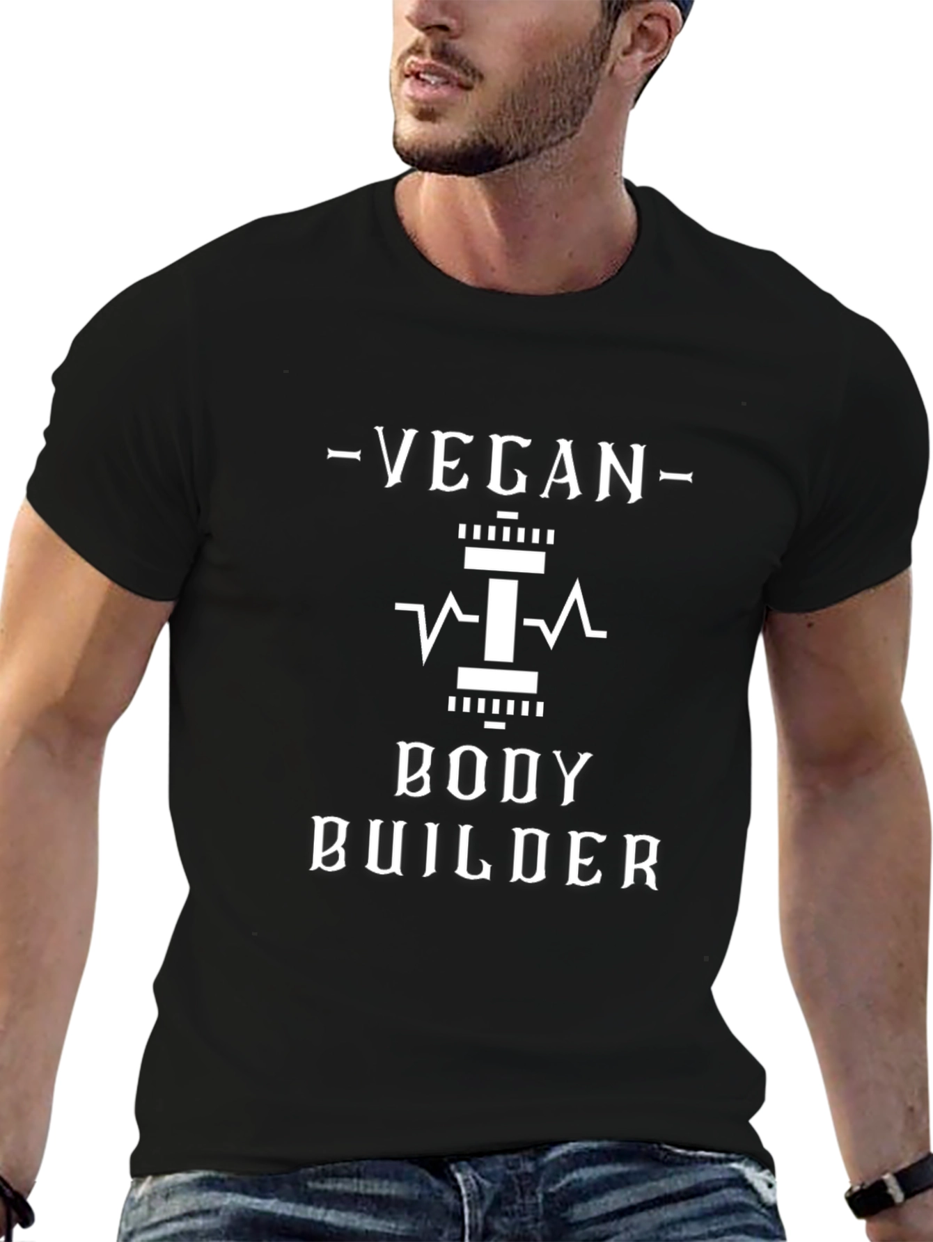 Vegan Bodybuilder Graphic T-Shirt