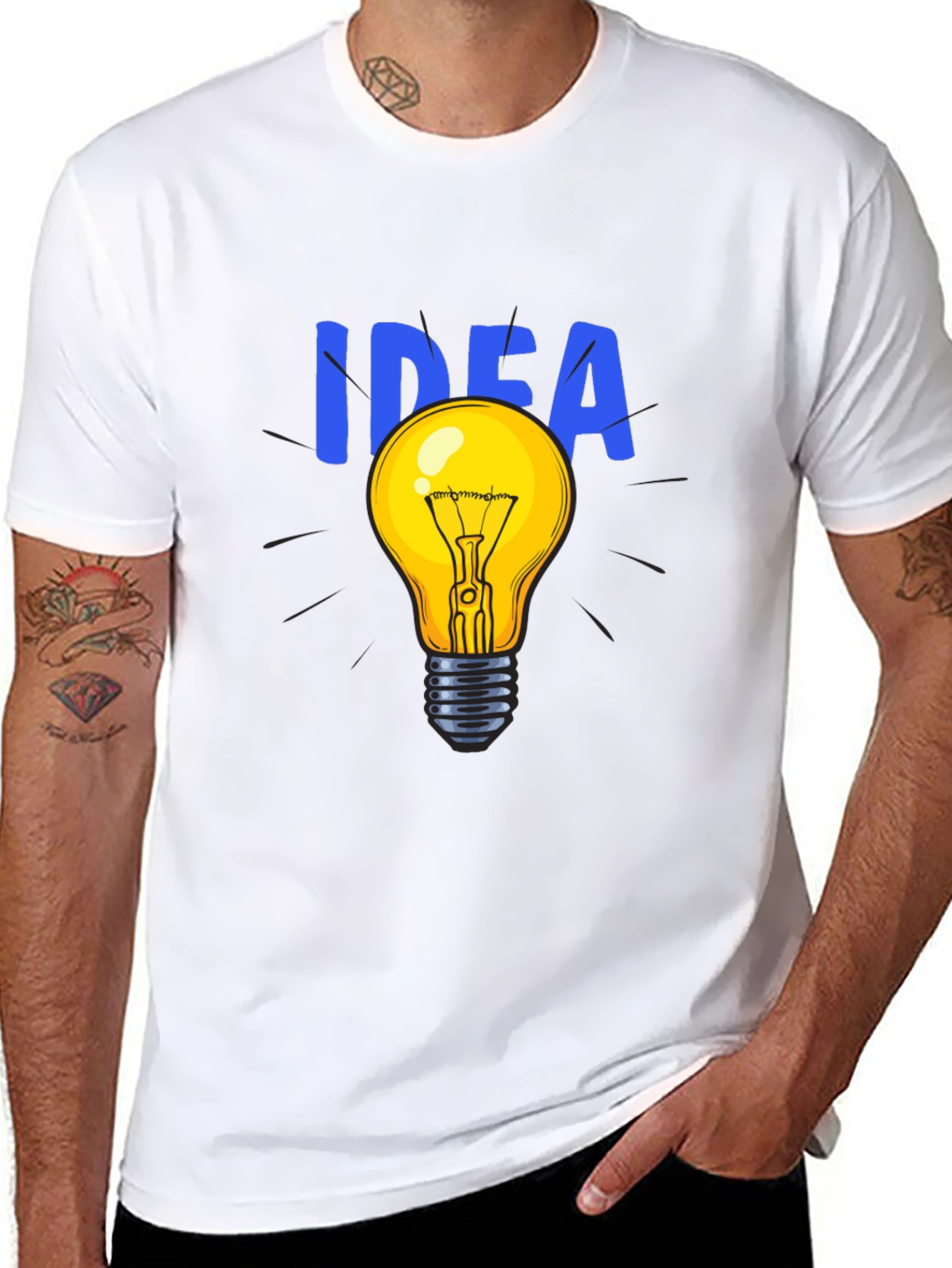 Idea Light Bulb Graphic T-Shirt