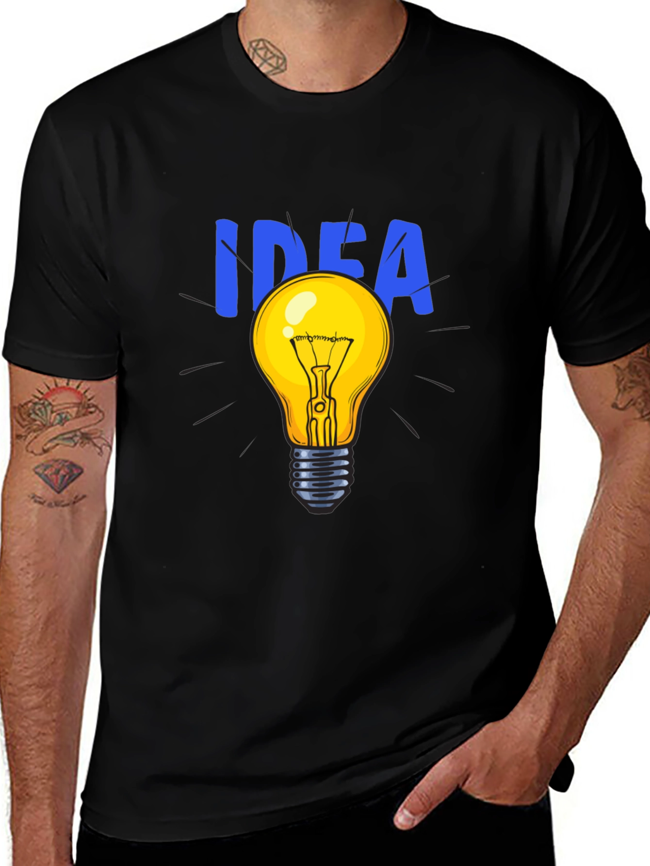 Idea Light Bulb Graphic T-Shirt