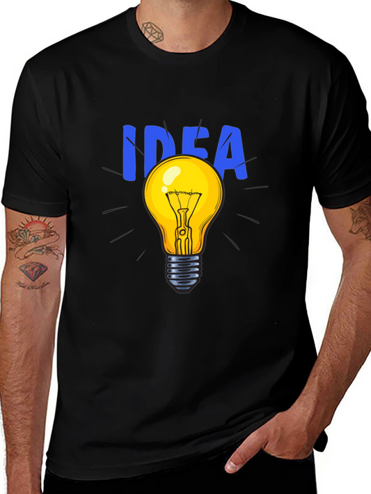 Idea Light Bulb Graphic T-Shirt