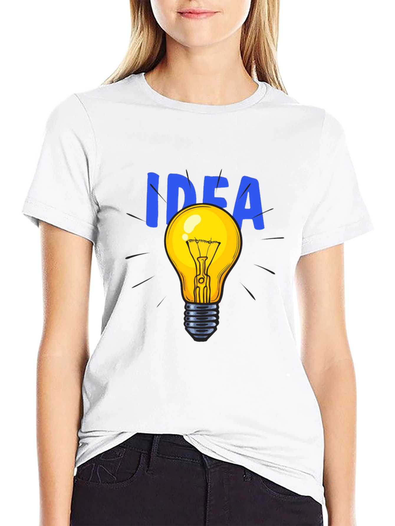 Idea Light Bulb Graphic T-Shirt
