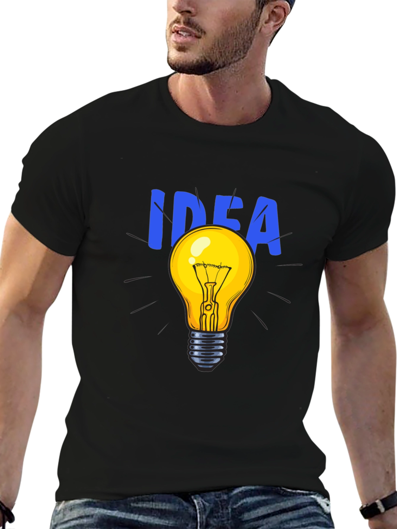 Idea Light Bulb Graphic T-Shirt