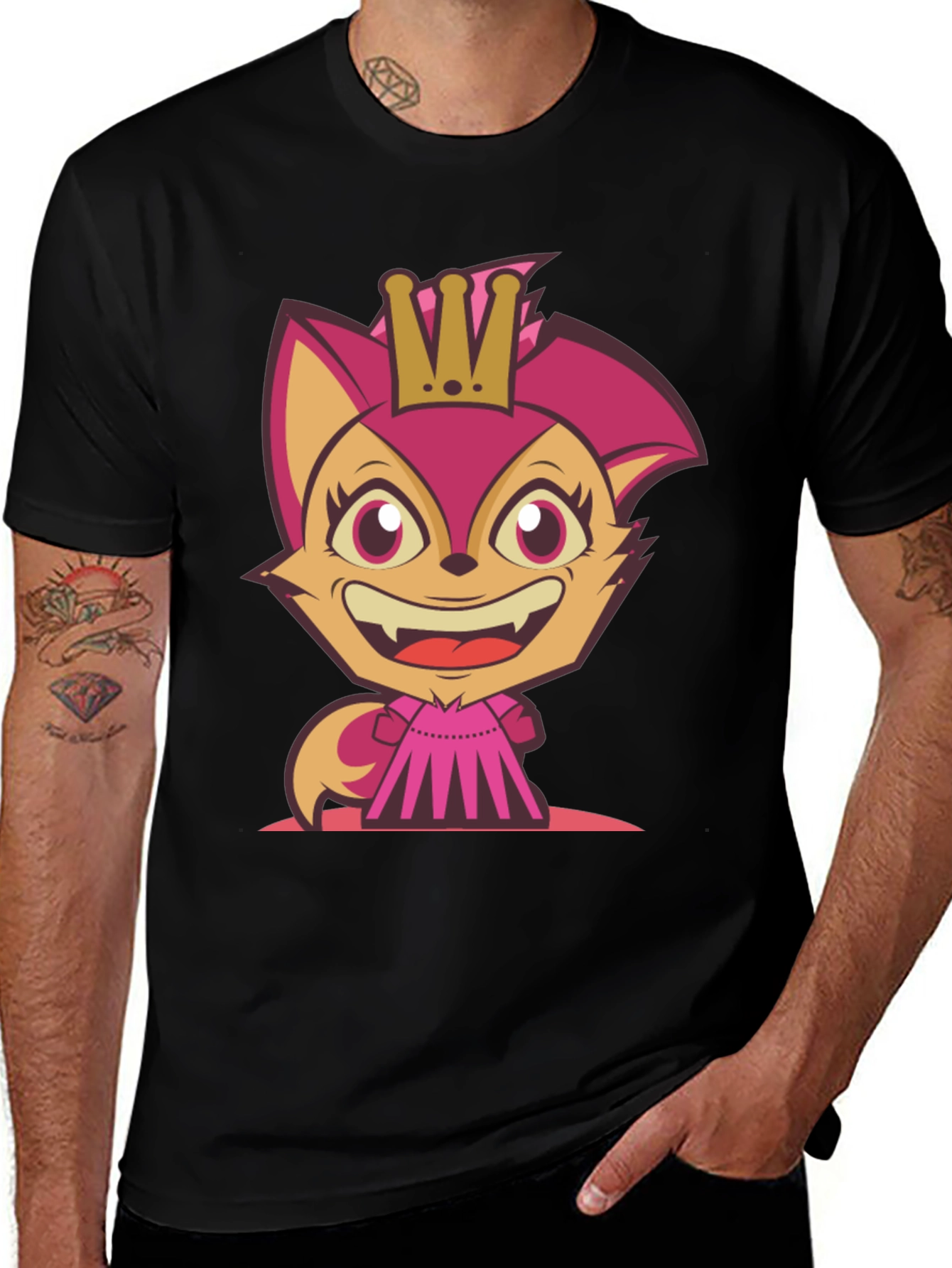 Cartoon Fox Princess T-Shirt