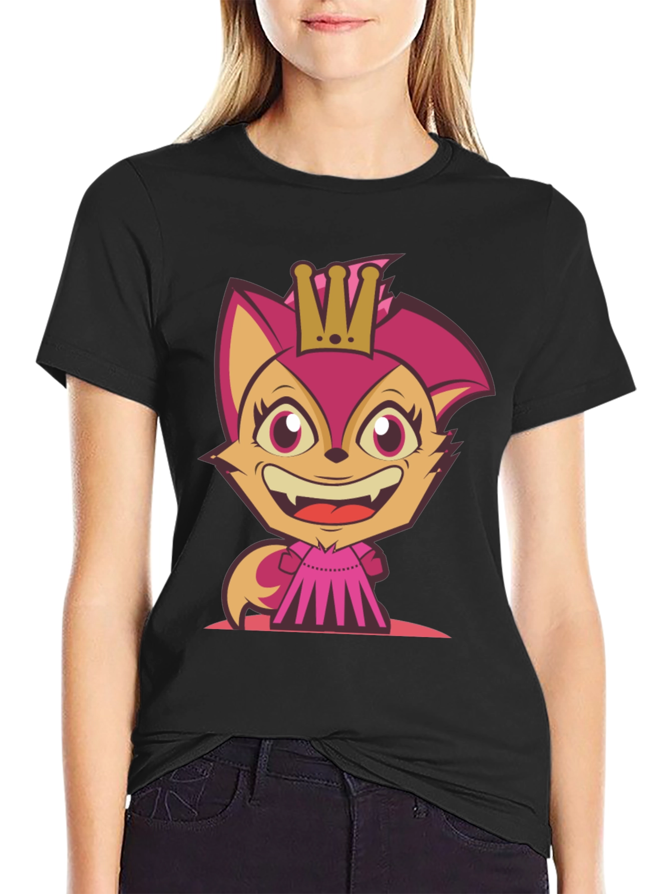 Cartoon Fox Princess T-Shirt