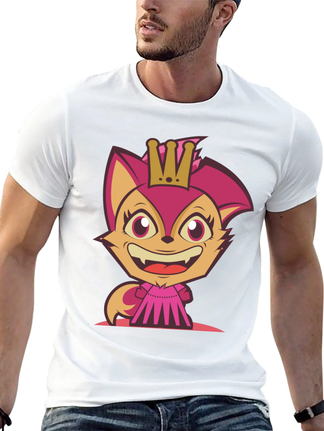 Cartoon Fox Princess T-Shirt