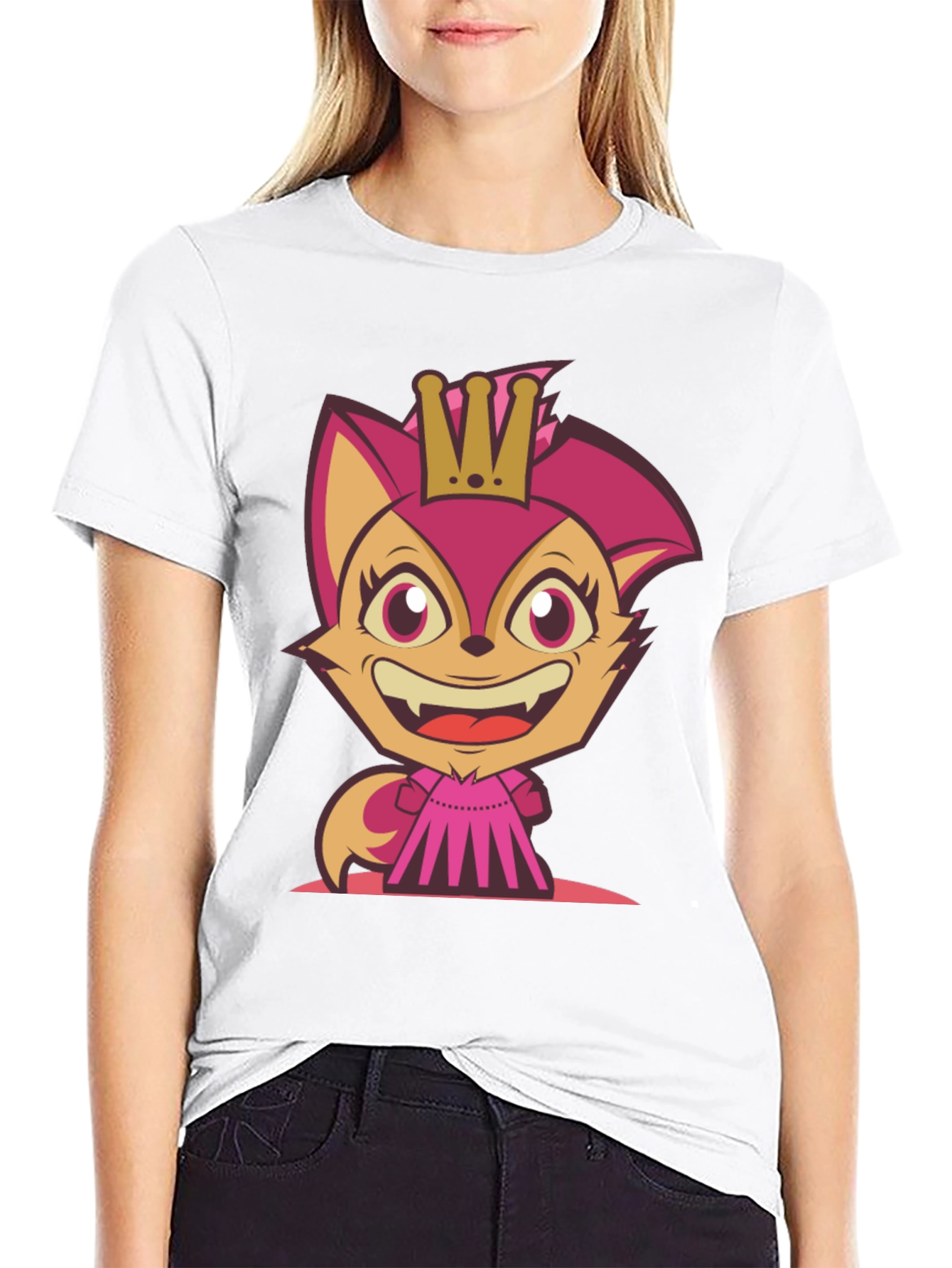 Cartoon Fox Princess T-Shirt