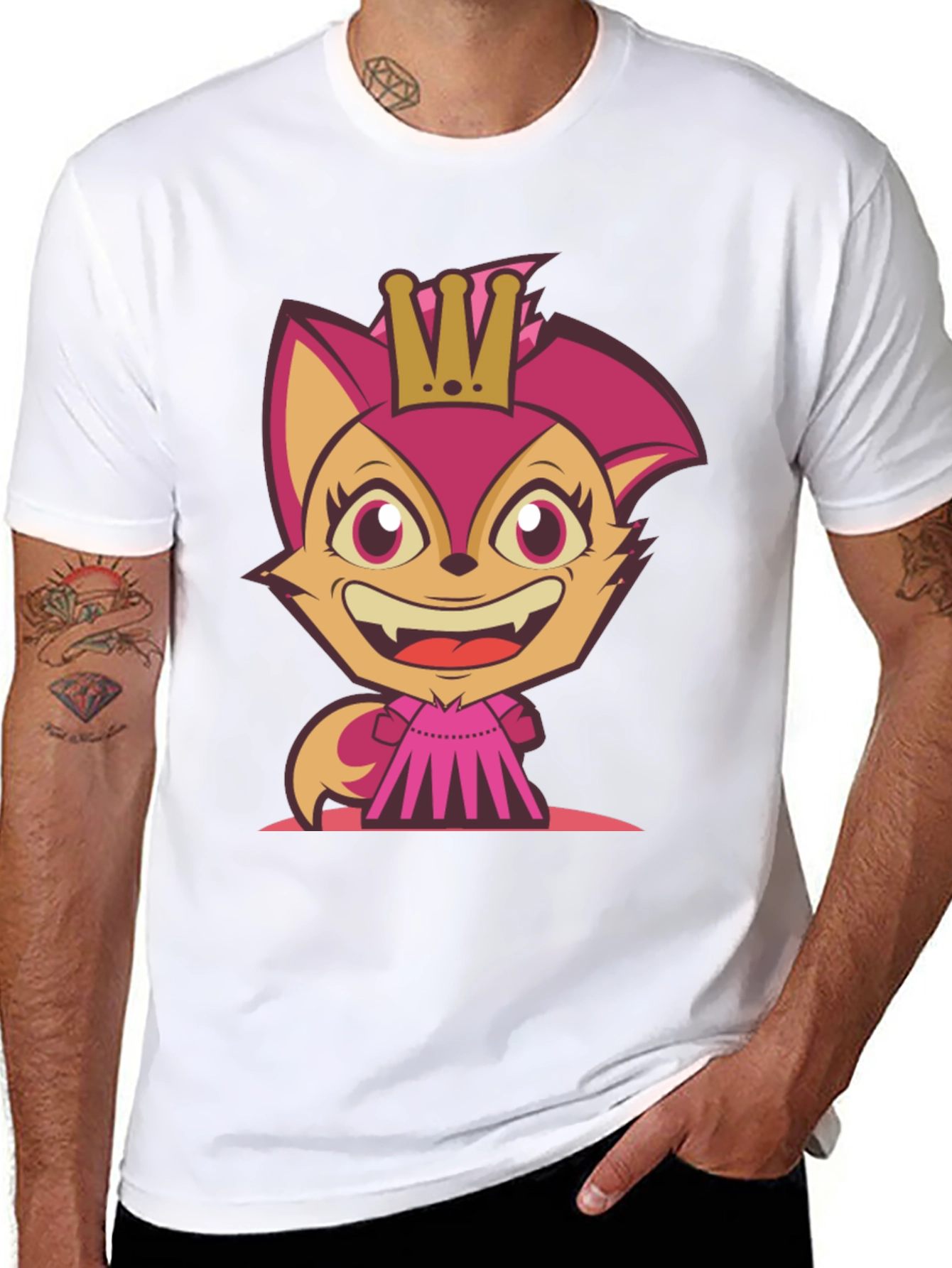 Cartoon Fox Princess T-Shirt