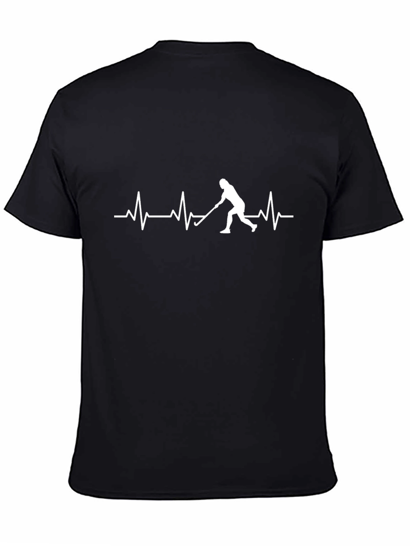 Hockey Heartbeat T-Shirt - Black
