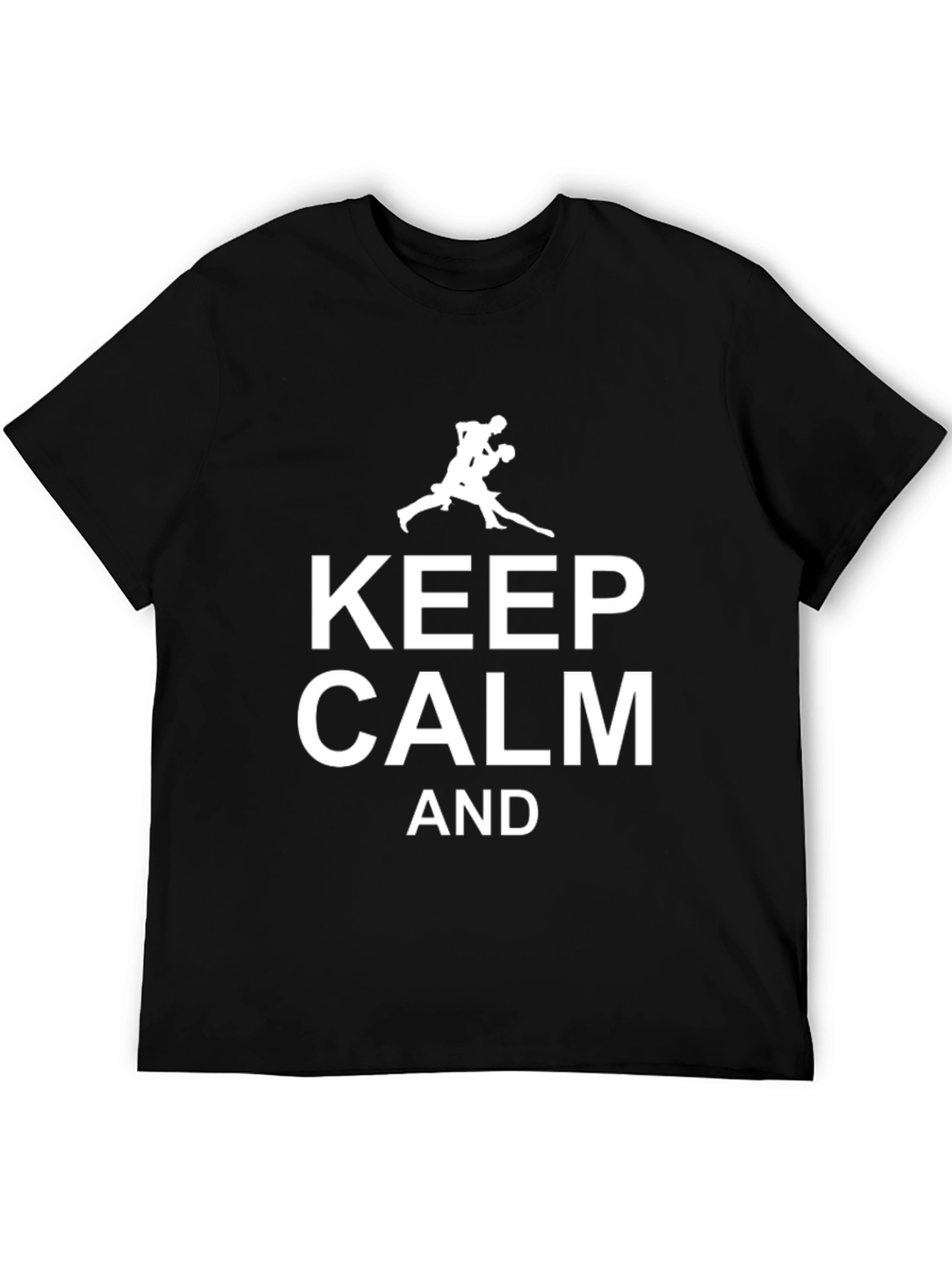 Keep Calm and Wrestle T-Shirt | Black Cotton