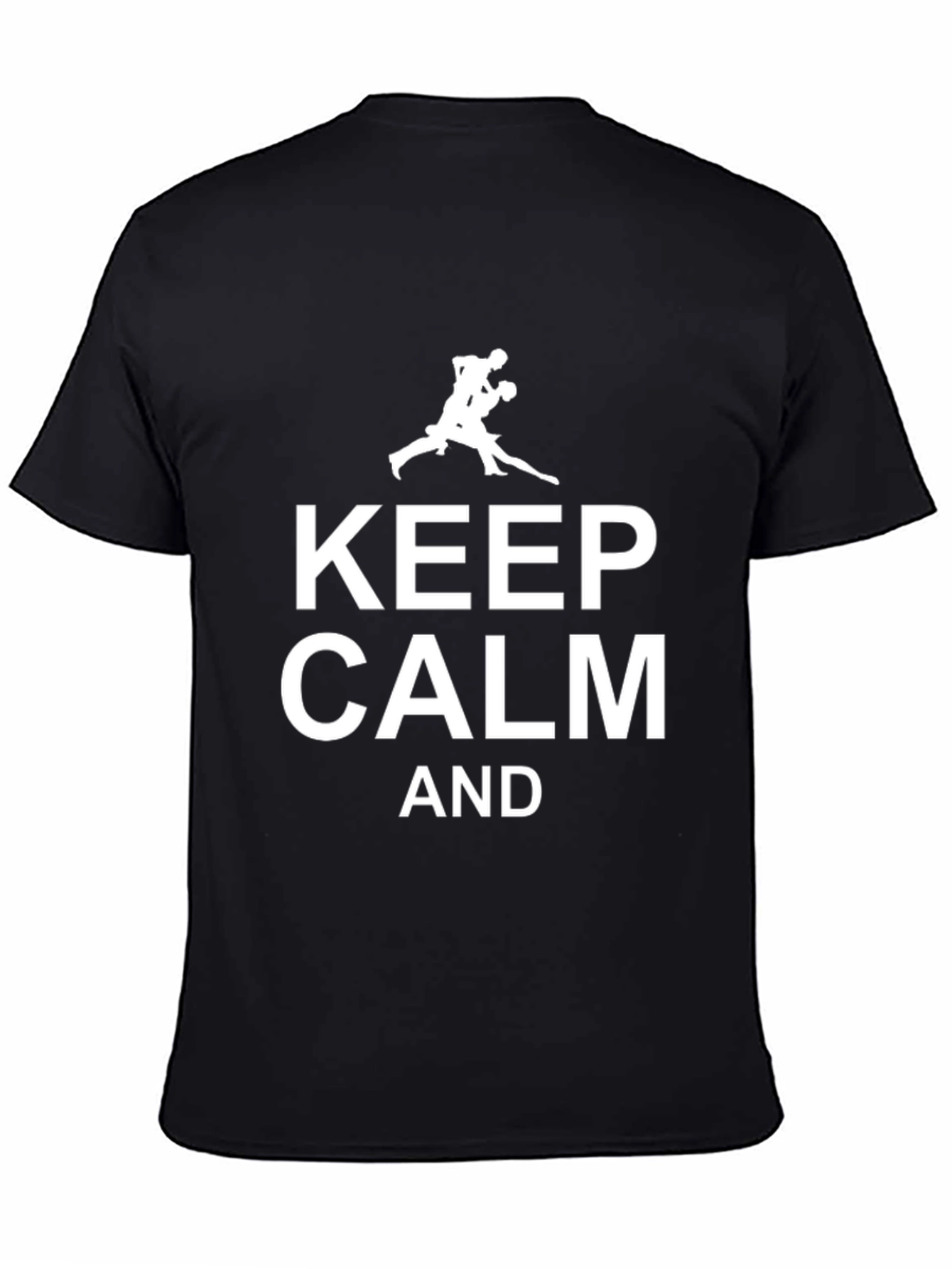 Keep Calm and Wrestle T-Shirt | Black Cotton